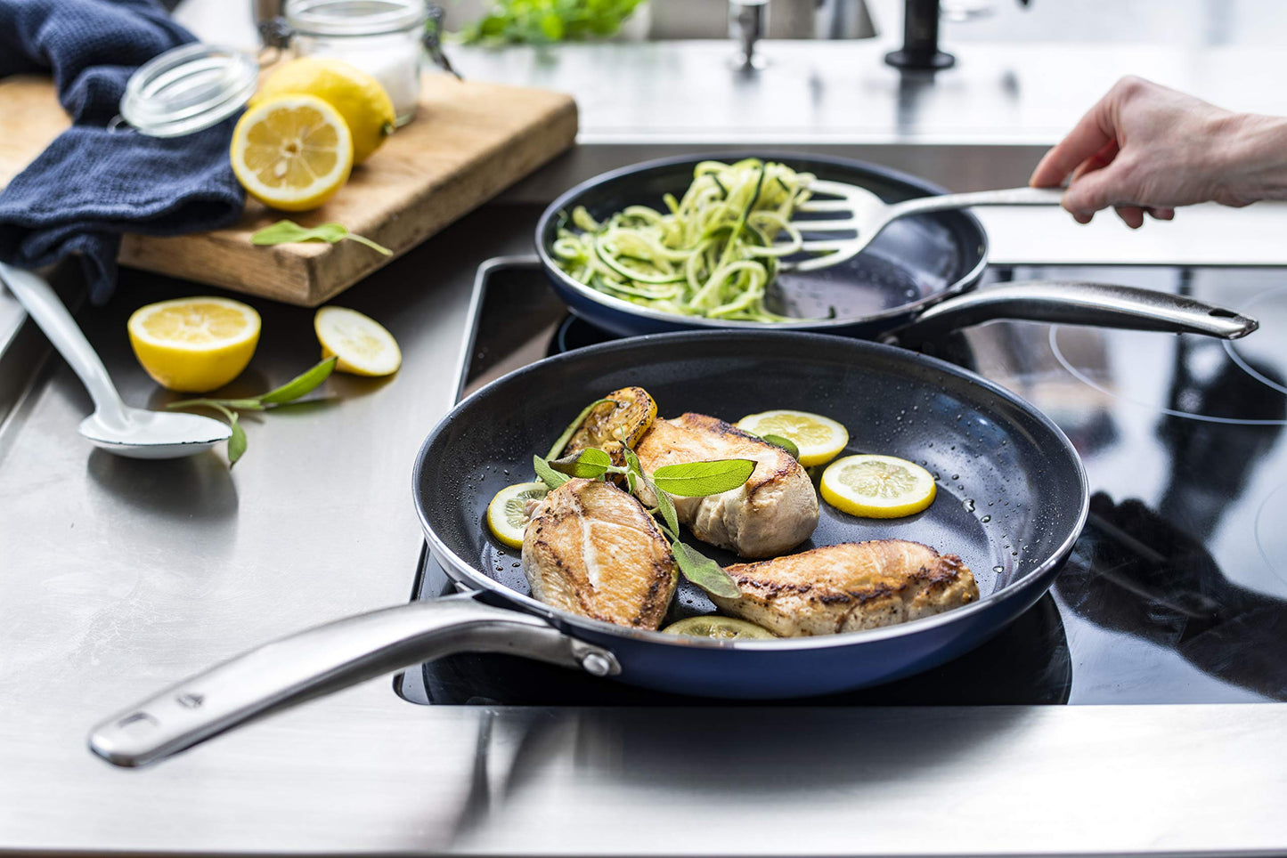 Blue Diamond Non-Stick 24 cm Frying Pan, Aluminium