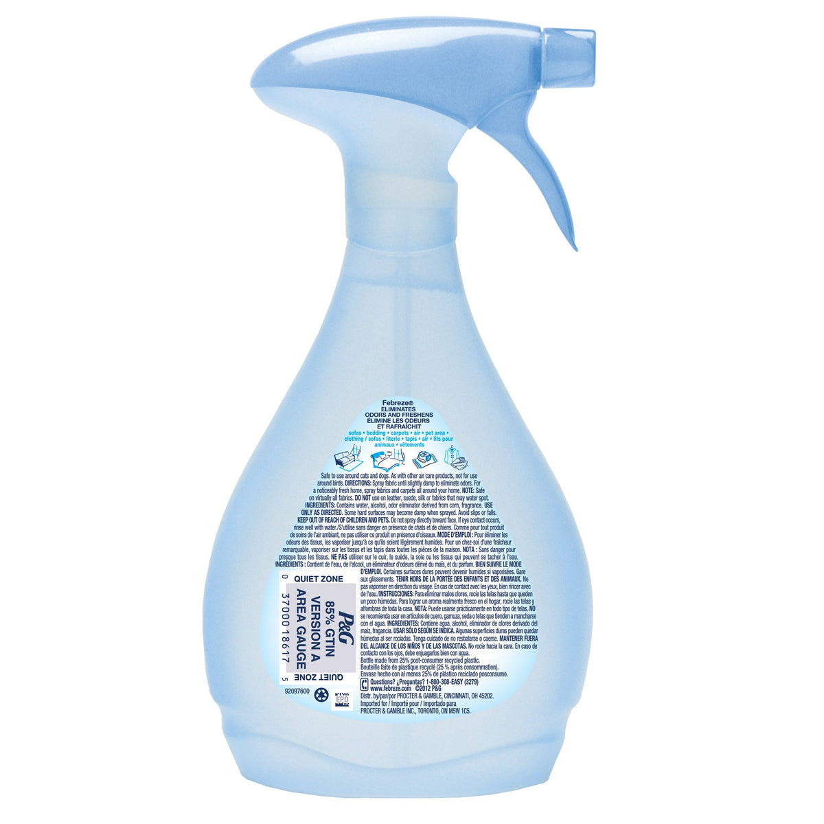 Febreze Fabric Refresher Downy April Fresh Air Freshener (27 Fl Oz) (Pack of 9)