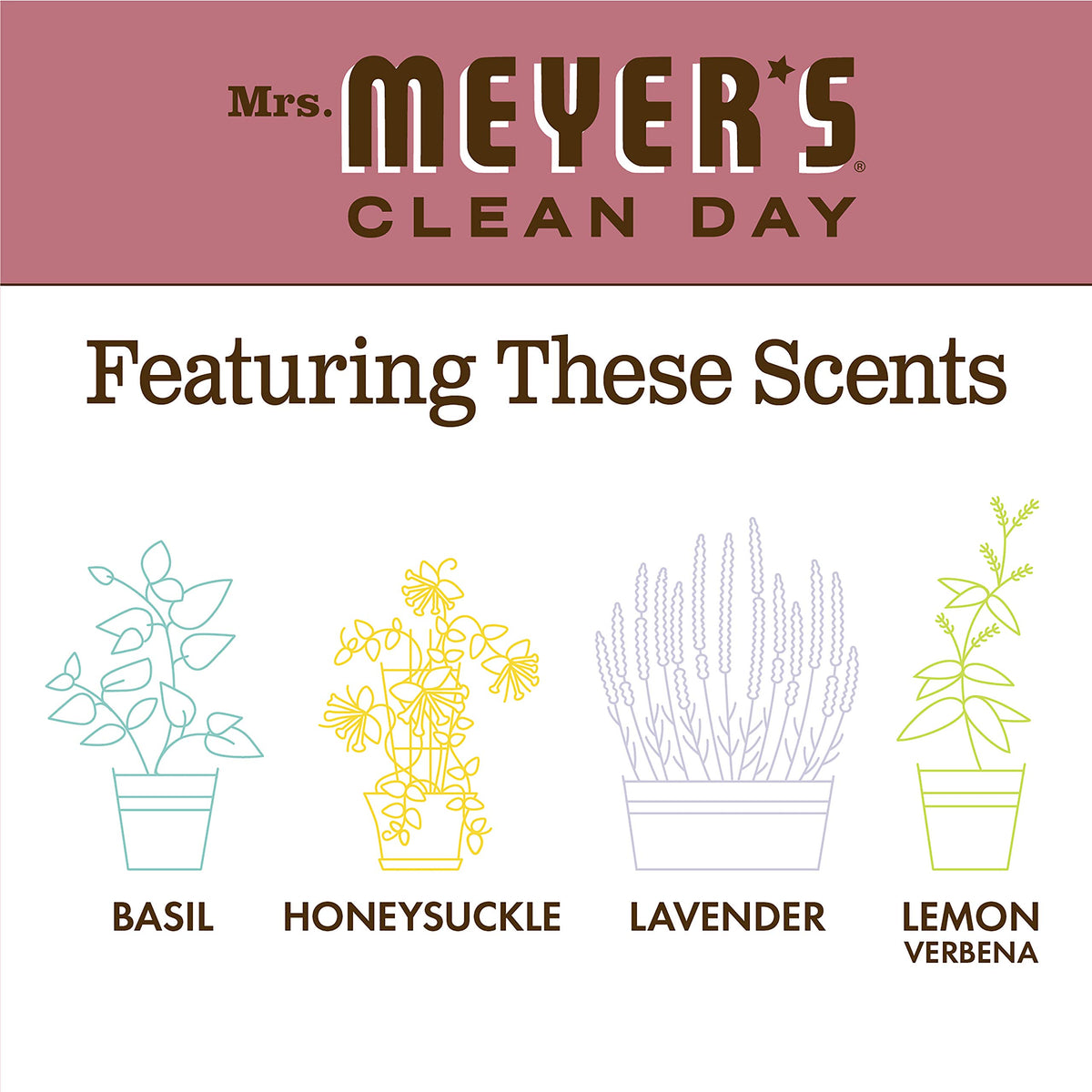 Mrs Meyer's, Liquid Dish Soap Rosemary, 16 Fl Oz