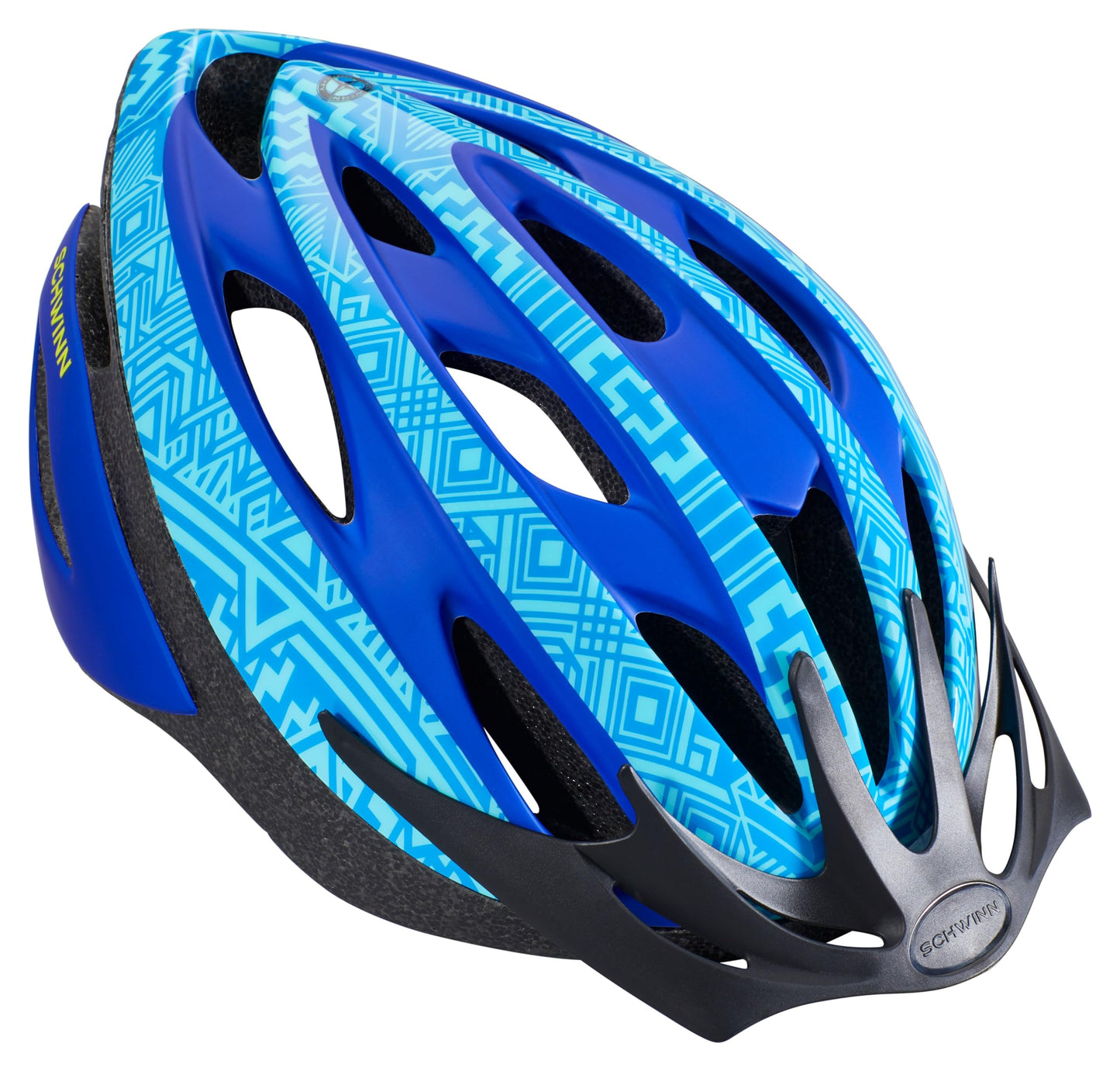 Schwinn Thrasher Bike Helmet, Lightweight Microshell Design, Adult, Blue/Light Blue