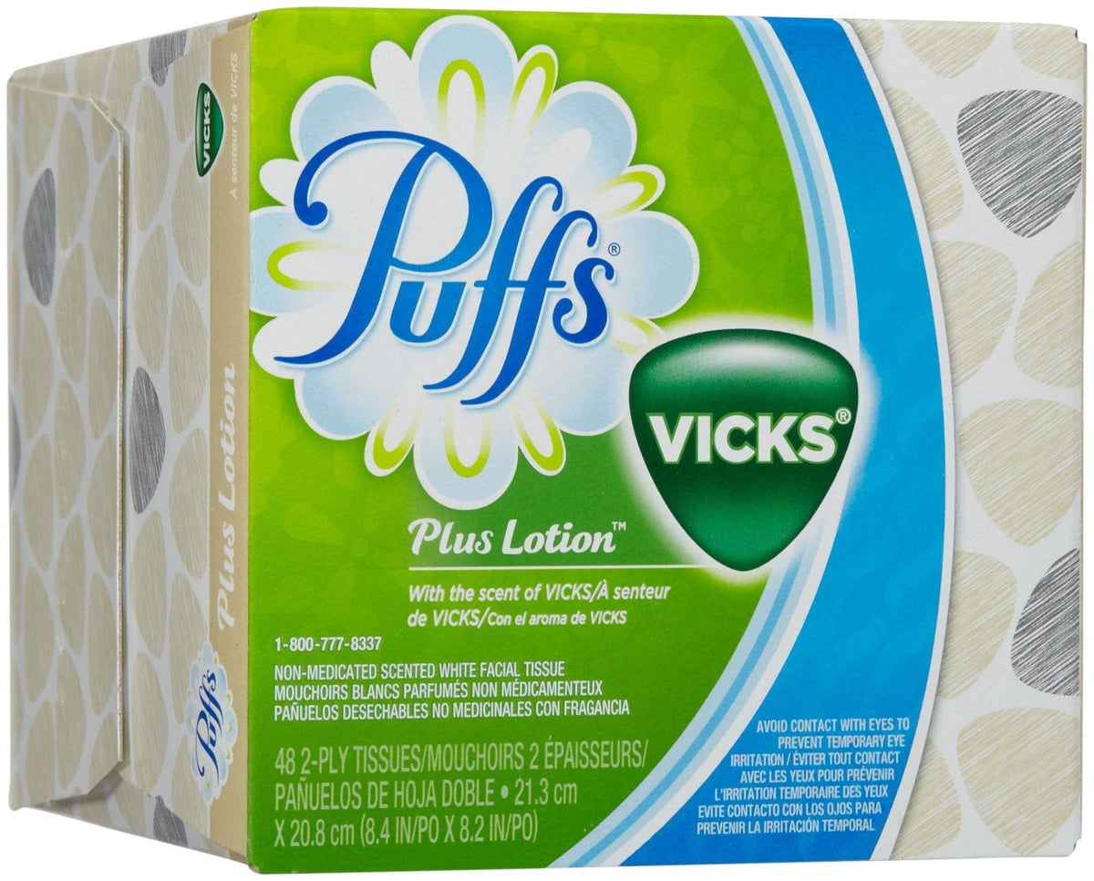 Puffs Plus Lotion Facial Tissues with scent of Vicks - 48 ct