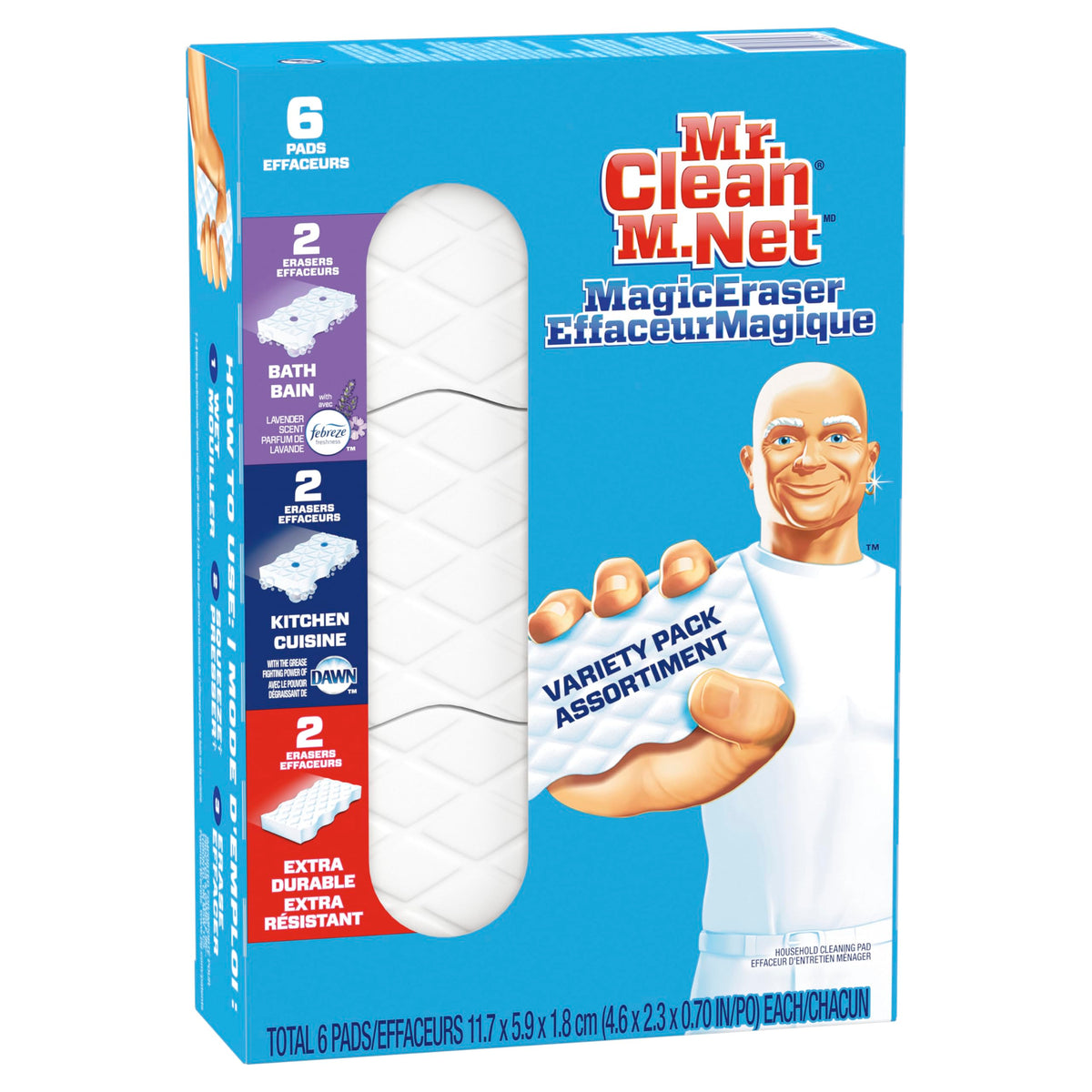 Mr. Clean Magic Eraser Variety Pack Assortment Cleaning Pads, 6 count