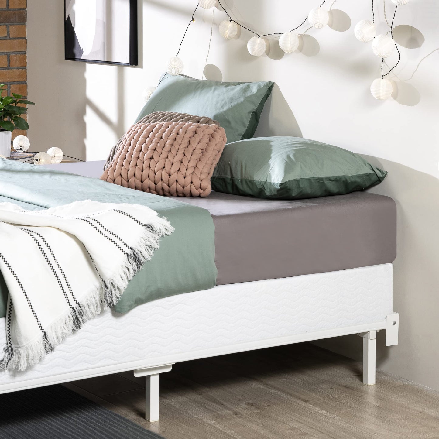 ZINUS 7 Inch Metal Smart Box Spring with Quick Assembly, Mattress Foundation, Strong Metal Frame, Easy Assembly, California King