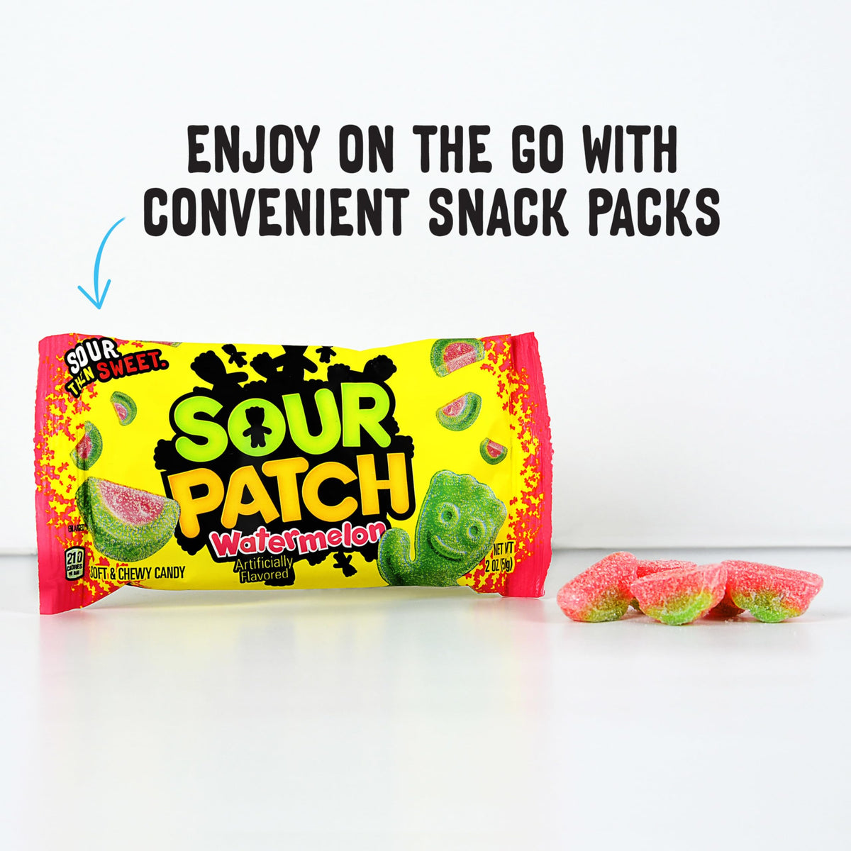 SOUR PATCH KIDS Watermelon Soft & Chewy Candy, Bulk Candy, 24 - 2 oz Bags