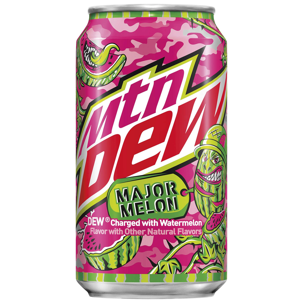 Mountain Dew Soda, Major Melon, 12oz Cans (12 Pack)