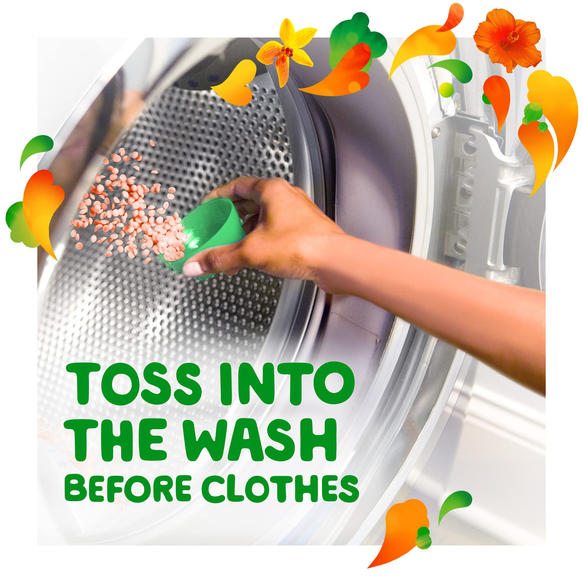 Gain Fireworks Laundry Scent Booster Beads for Washer, Island Fresh, 10 oz, 4 Count