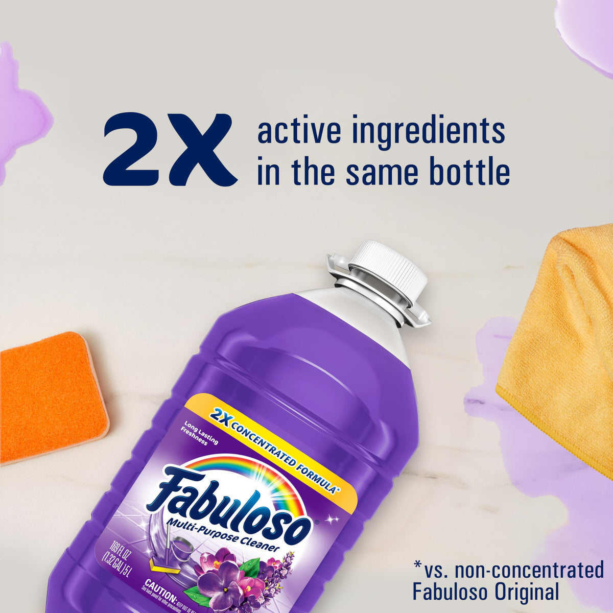 Fabuloso Multi-Purpose Cleaner 2x Concentrated, Lavender - 169 fl oz, 3 count