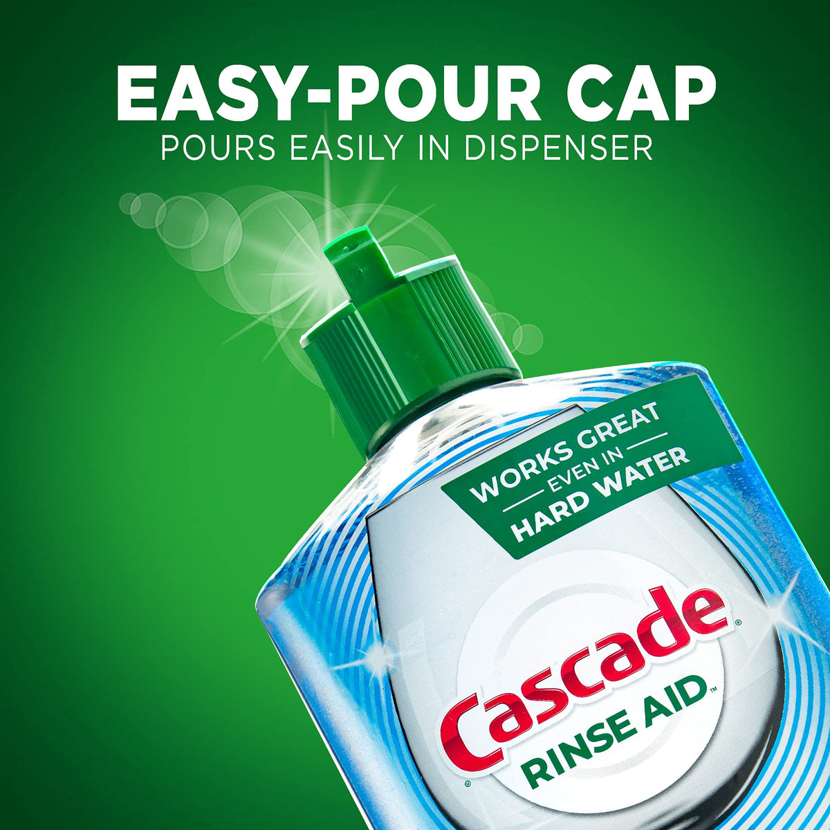 Cascade Power Dry Dishwasher Rinse Aid, 8.45 fl oz