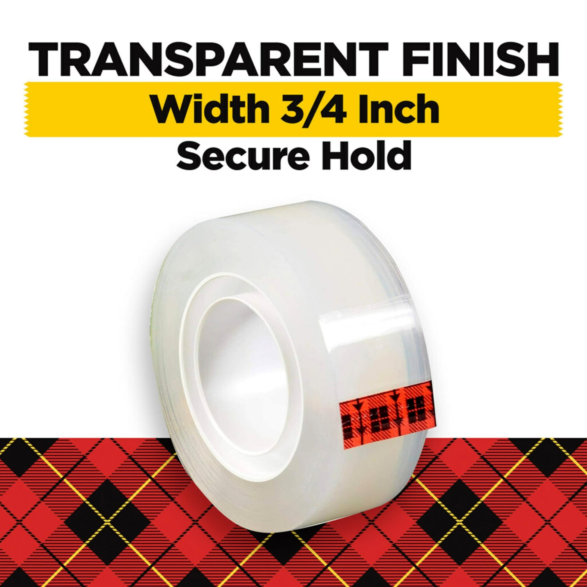 Scotch Transparent Tape, 3/4 in x 1000 in, 6 Boxes/Pack (600)