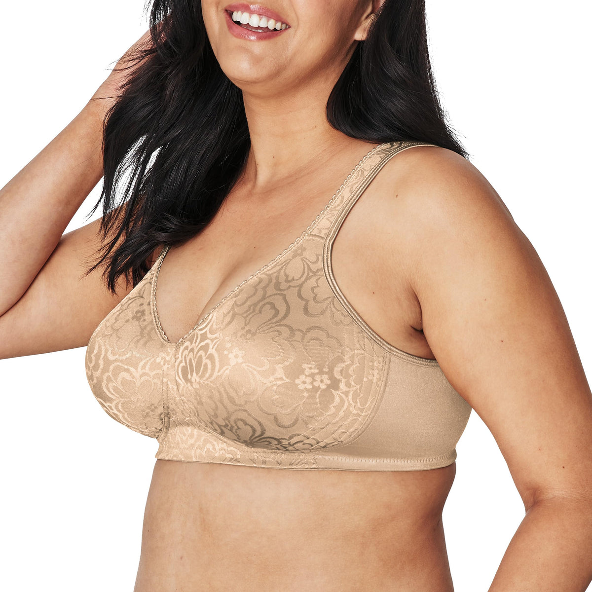 Playtex womens 18 Hour Ultimate Lift and Support Wire Free Us4745, Available in Single 2-packs Full Coverage Bra, Nude/Nude, 36D US