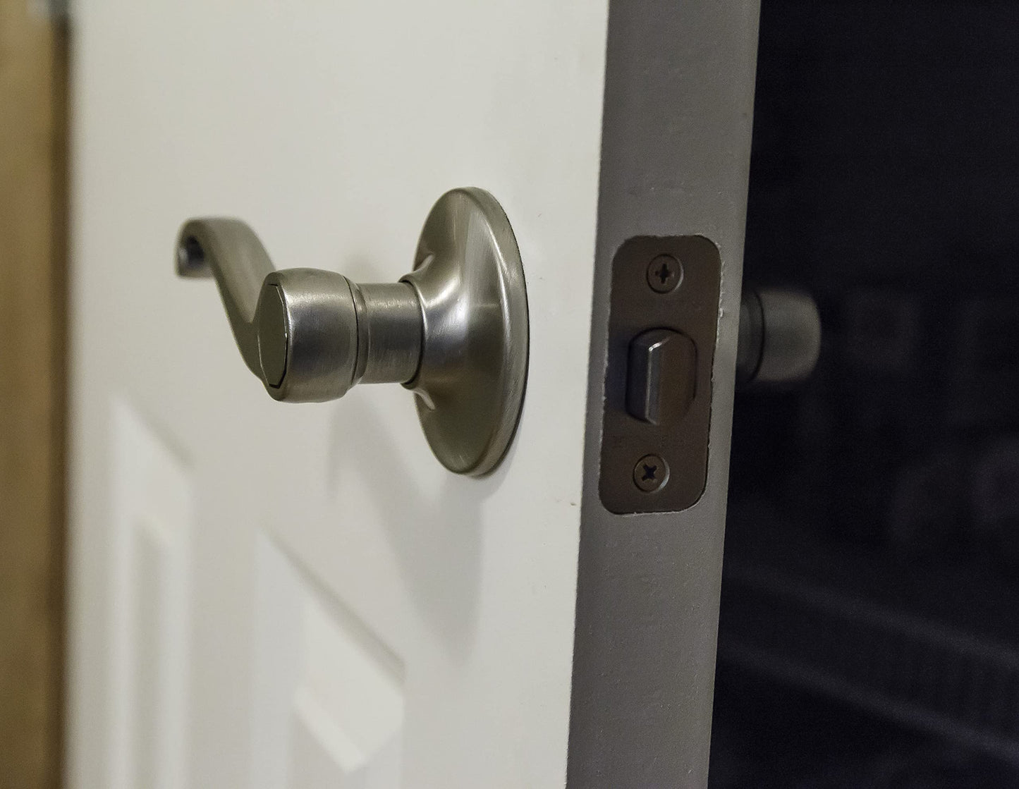 Design House 781831 Scroll Passage Hall and Closet Door Lever Satin Nickel