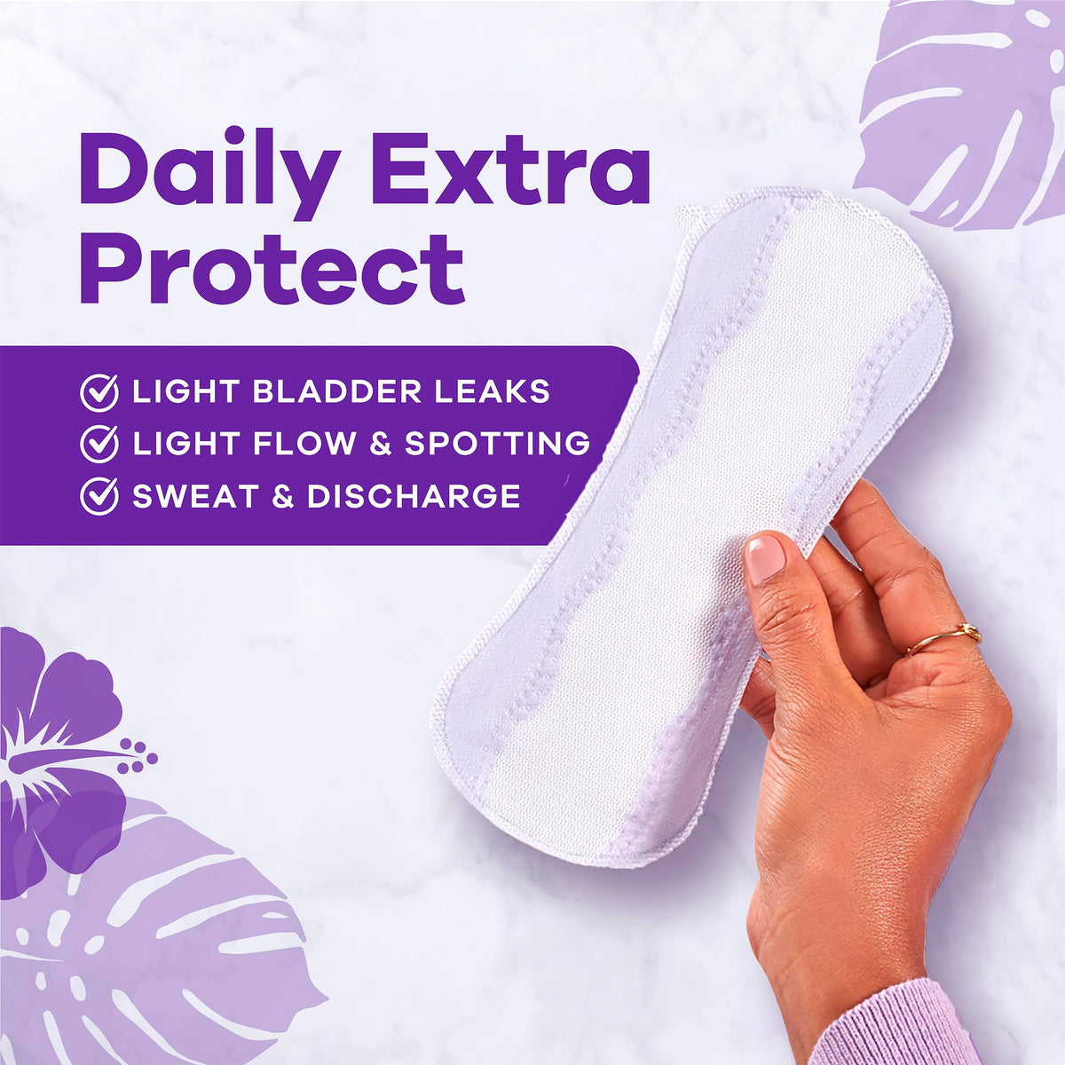 Always Daily Extra Protect Liners, Long Length, Unscented Panty Liners, 136 Count