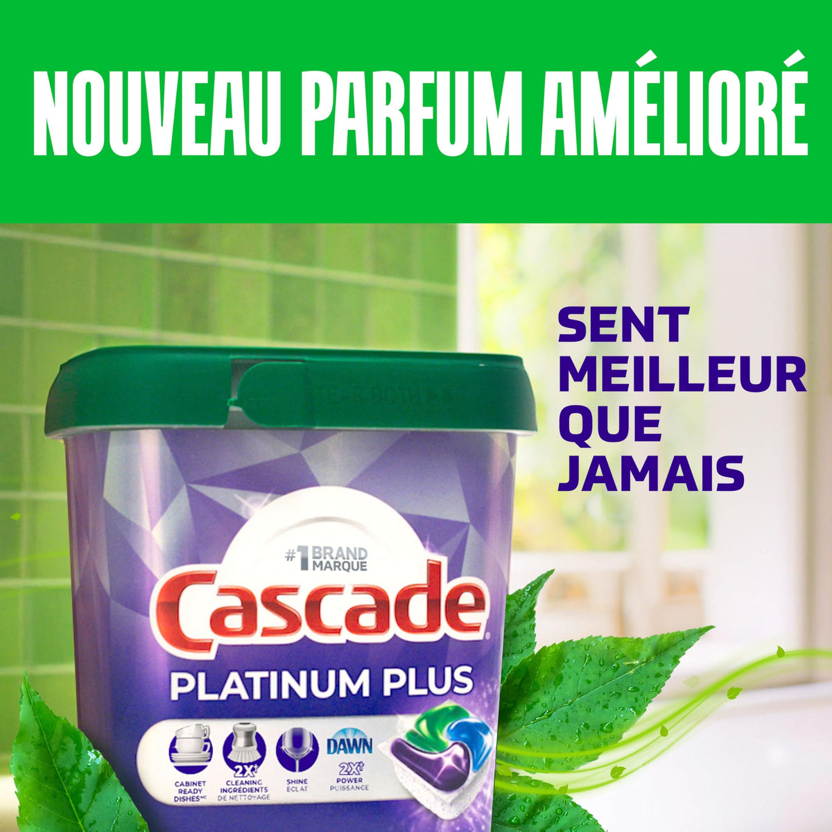 Cascade Platinum Plus Action Pacs Dishwasher Detergent - Fresh Scent, 51 Pack