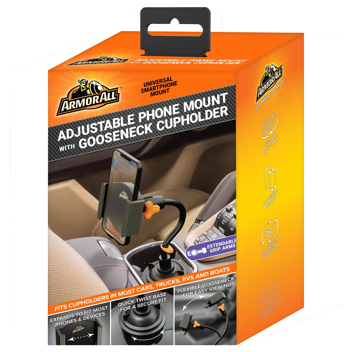Armor All CUPHOLDER GOOSENECK Phone Mount