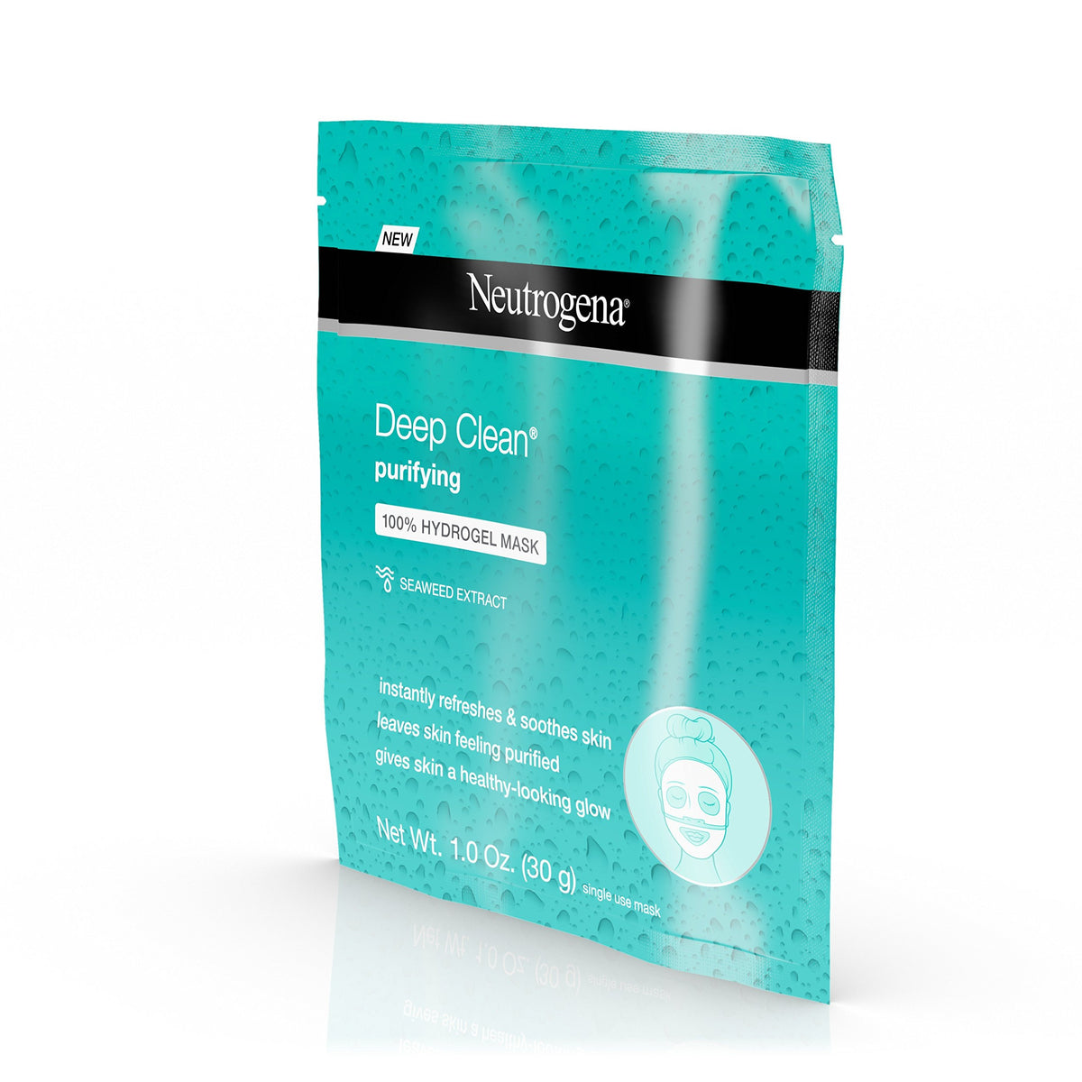 Neutrogena Deep Clean Purifying Hydrating Hydrogel Mask,1.0 Ounce Each (12 pack)