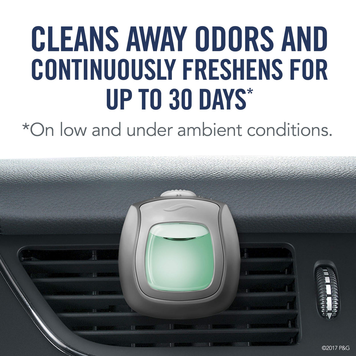 Febreze One Bamboo Car Air Freshener Vent Clip - 1ct
