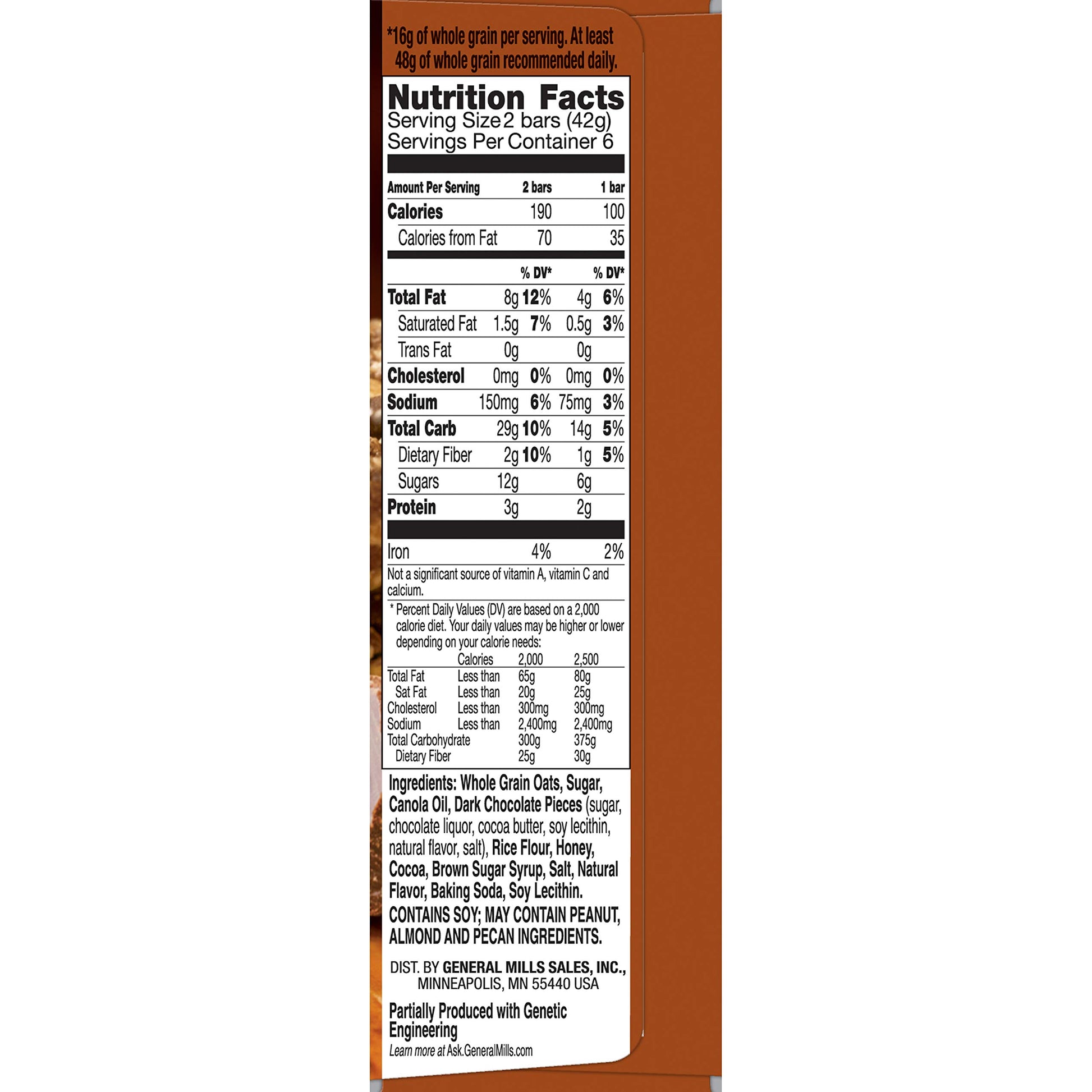 Nature Valley Granola Bars, Crunchy, Oats and Dark Chocolate, 12 Count (Pack of 6)