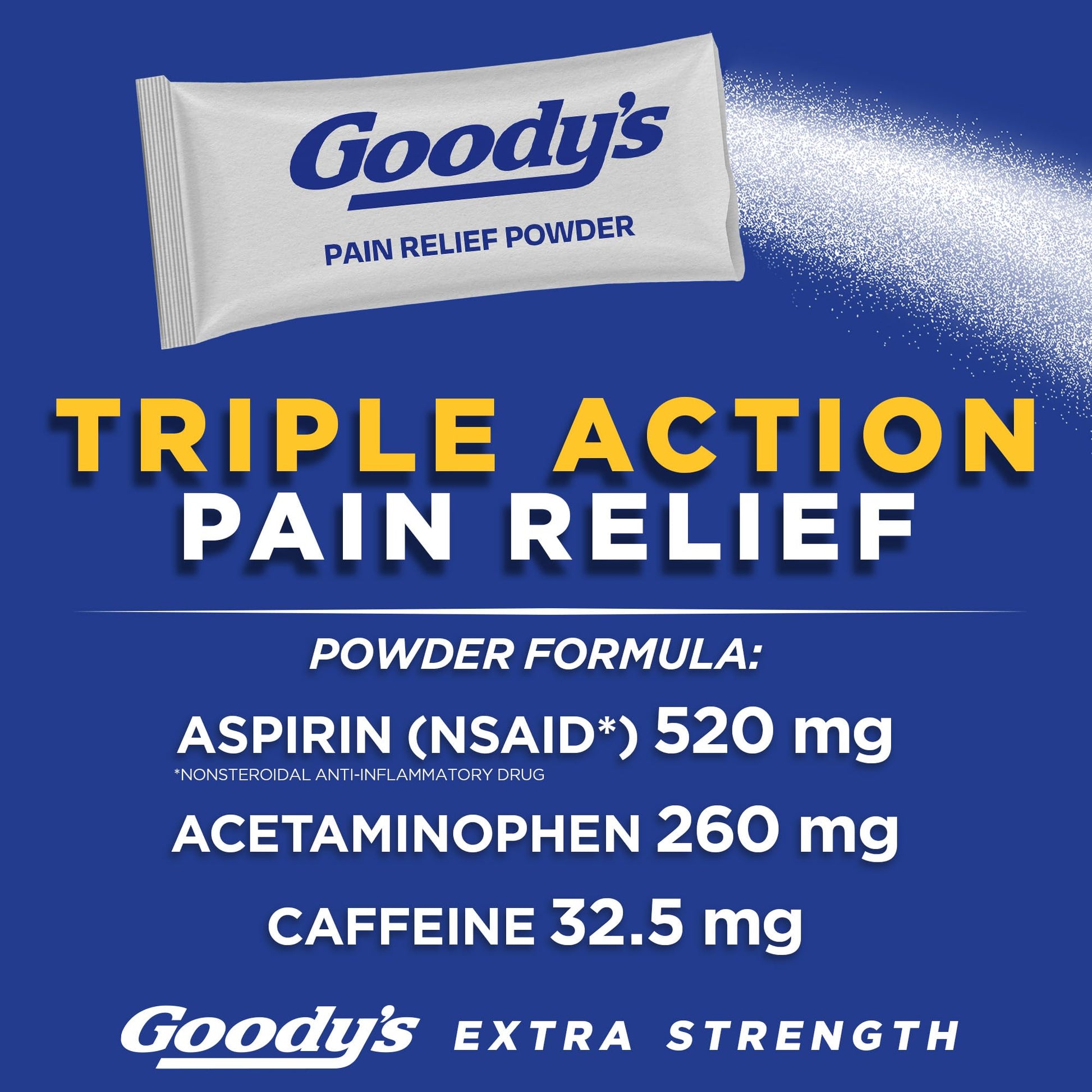 Goody’s Extra Strength Headache Powder, Headache Relief with Acetaminophen and Aspirin, Dissolve Packs, 24 Count