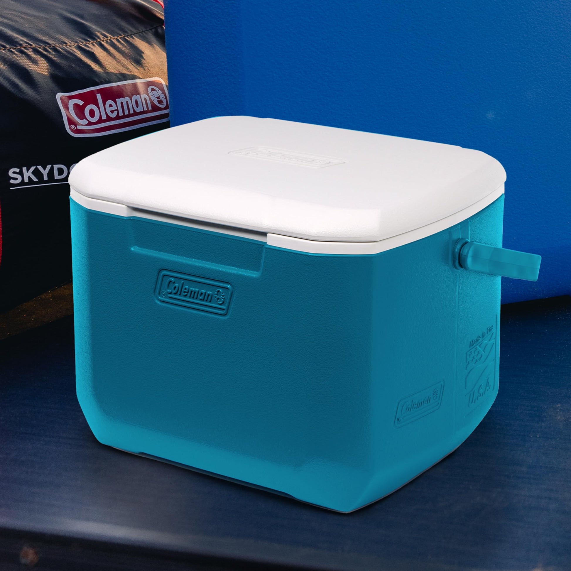Coleman Chiller 16qt Insulated Portable Cooler with Ice Retention & Large Carry Handle, Made in USA, Great for Camping, Tailgating, Parties, Sports, Concerts, Lunches & More