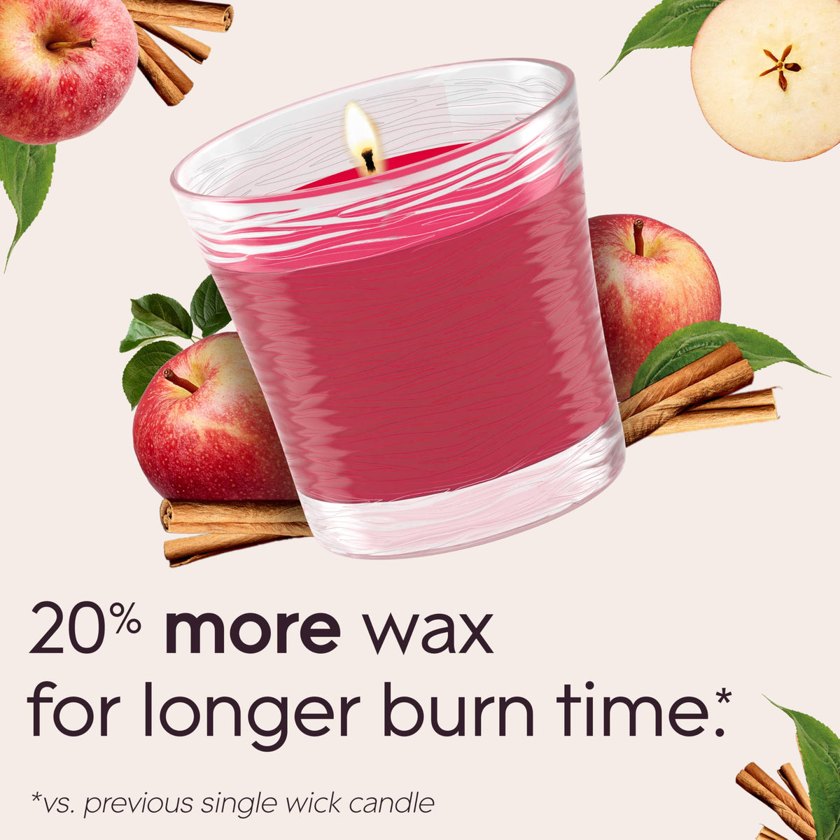 GLADE Apple Cinnamon Candle Air Freshener