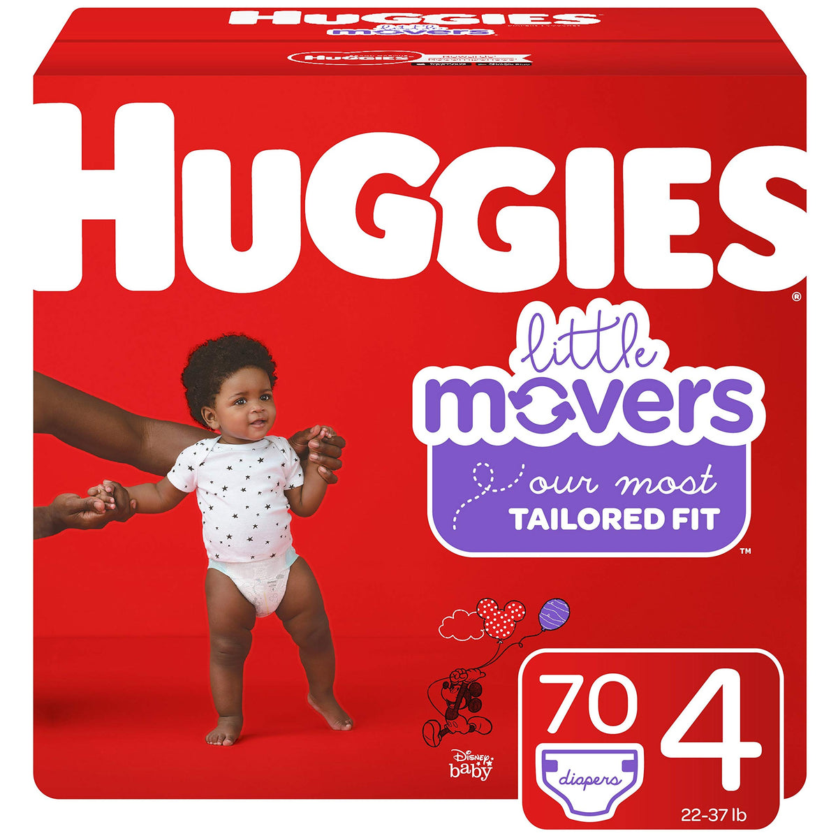 Huggies Little Movers Diapers, Size 4, 70 Ct