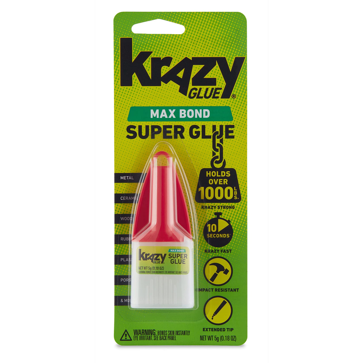 Krazy Glue, Maximum Bond, Extended Precision Tip, 2g, 8 Count