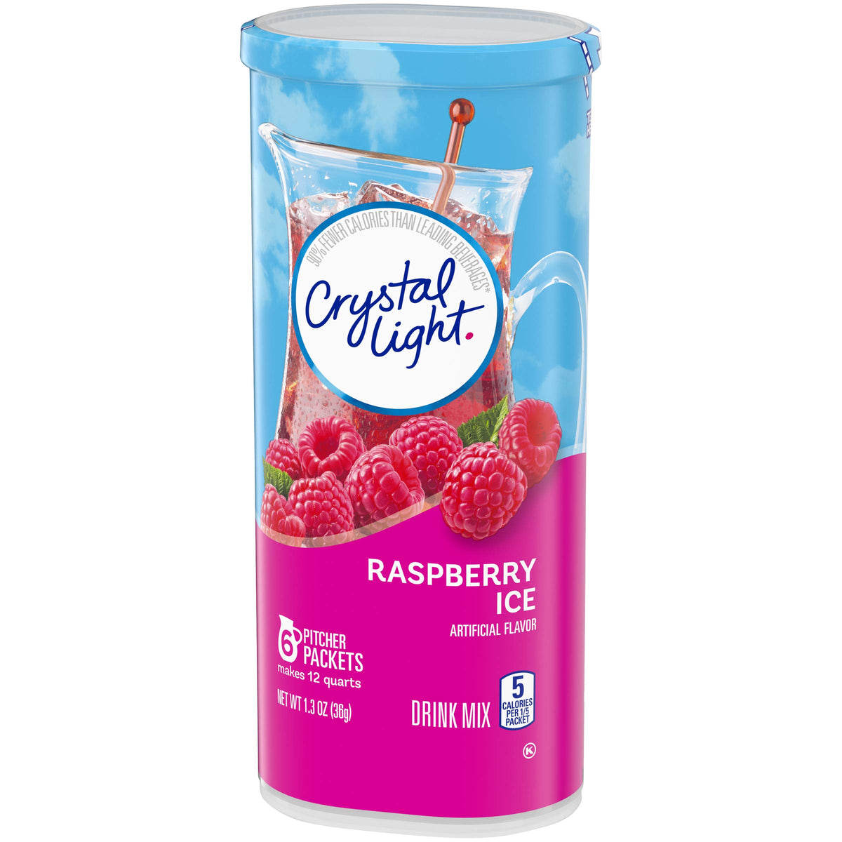Crystal Light Sugar-Free Raspberry Ice Drink Mix (6 Pitcher Packets)