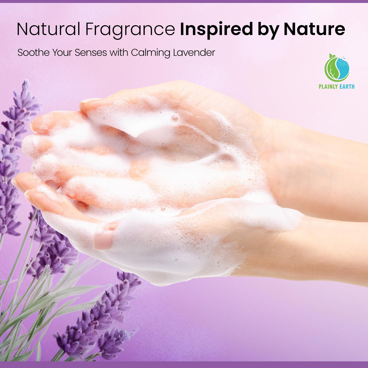 AntiMicrobial Hand Soap - Antibacterial Hand Soap Moisturizing - Liquid Hand Soap Refill Antibacterial - Moisturizing Hand Soap Antibacterial - Gentle Foaming Hand Soap - Sweet Lavender Rose, 64 oz