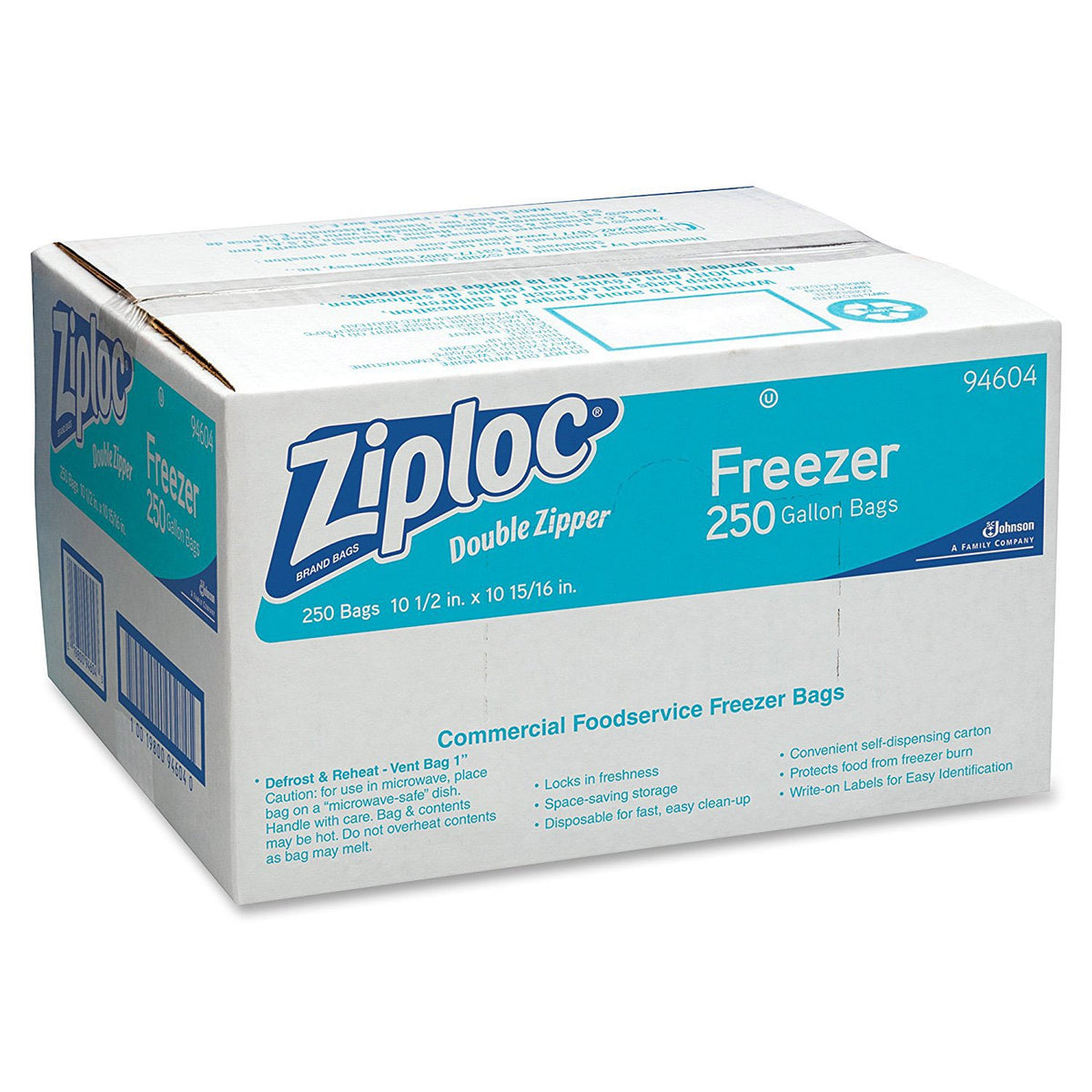 One Gallon Freezer Bag, 2.7 mil, 10-1/2x11, Clear