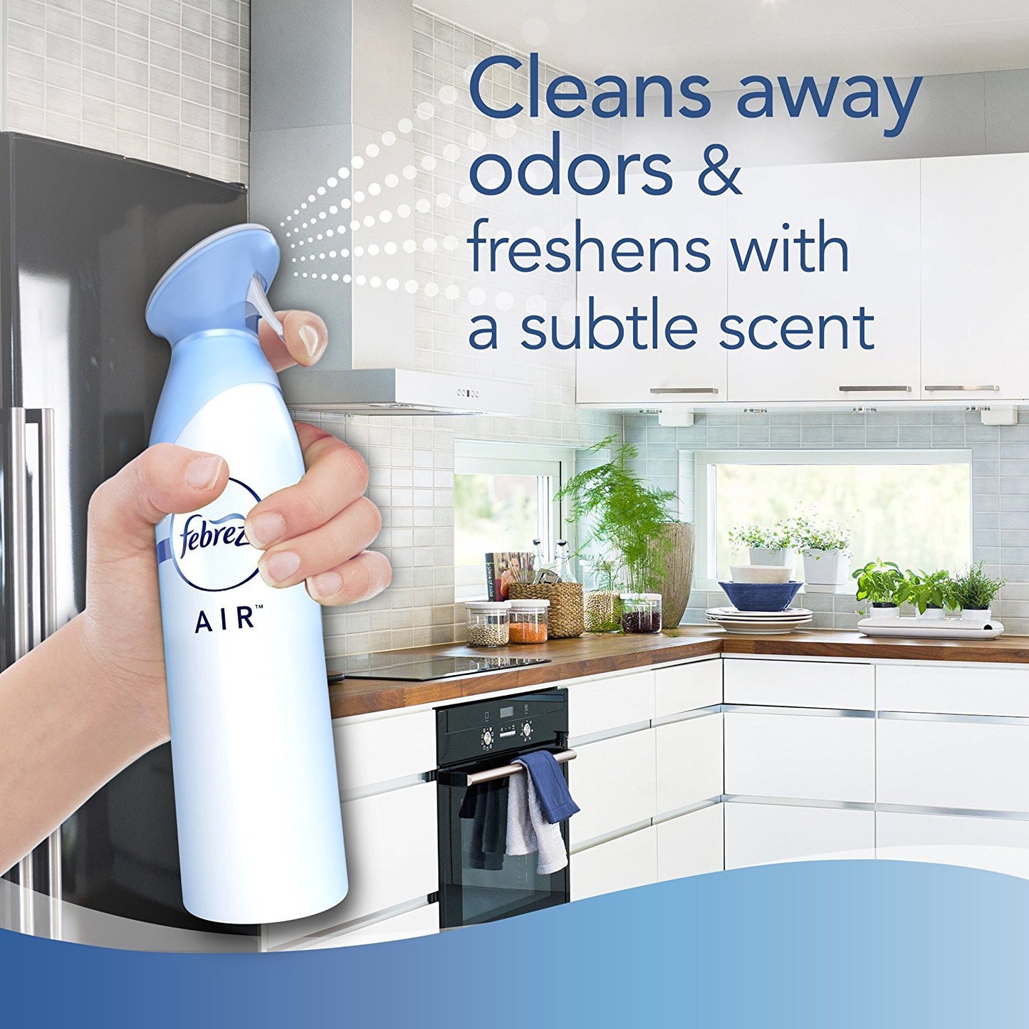 Febreze Air Refresher - With Downy April Fresh Scent - With NEW OdorClear Technology - Net Wt. 8.8 OZ (250 g) Per Bottle - Pack of 2 Bottles