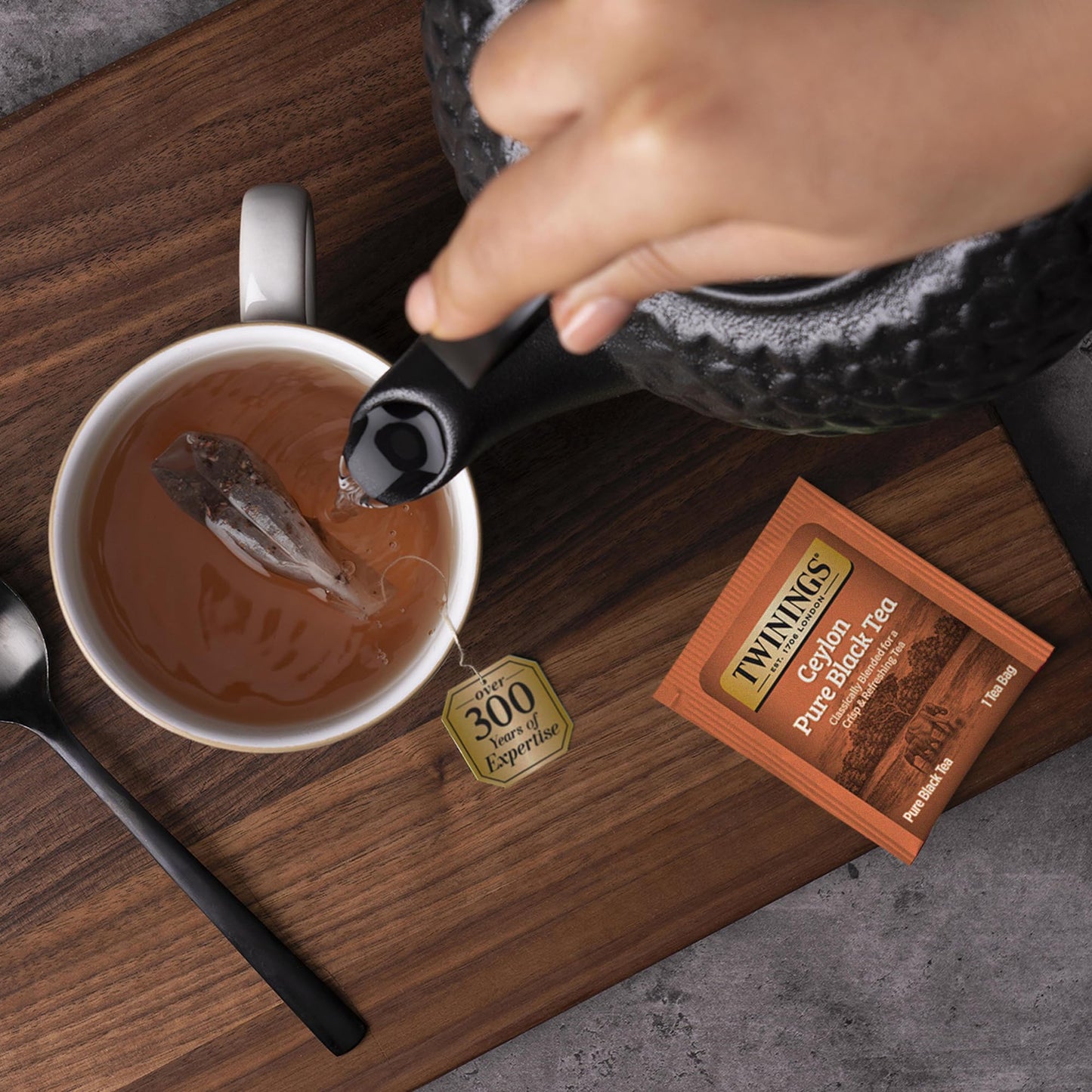 Twinings Ceylon Pure Black Tea Individually Wrapped Bags, 20 Count (Pack of 6), formerly Ceylon Orange Pekoe, Crisp, Refreshing, Caffeinated, Enjoy Hot or Iced | Packaging May Vary