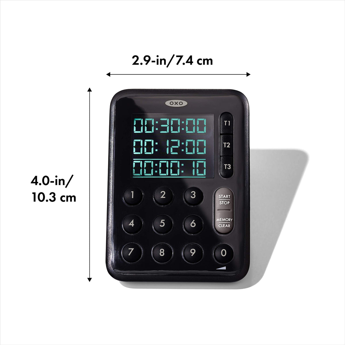 OXO Good Grips Digital Triple Kitchen Timer - Black