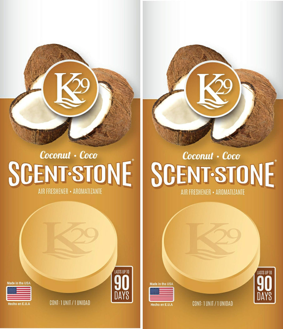 K29 Scents Coconut Scent Stone (2Pack)
