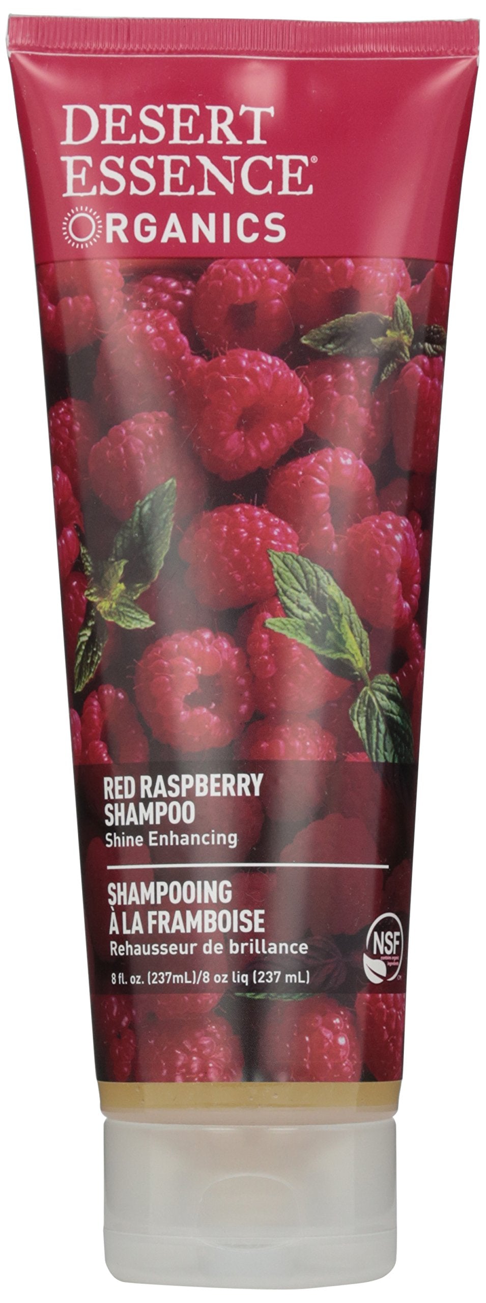 Desert Essence Organics Shampoo for Shine Enhancing, Red Raspberry 8 oz.