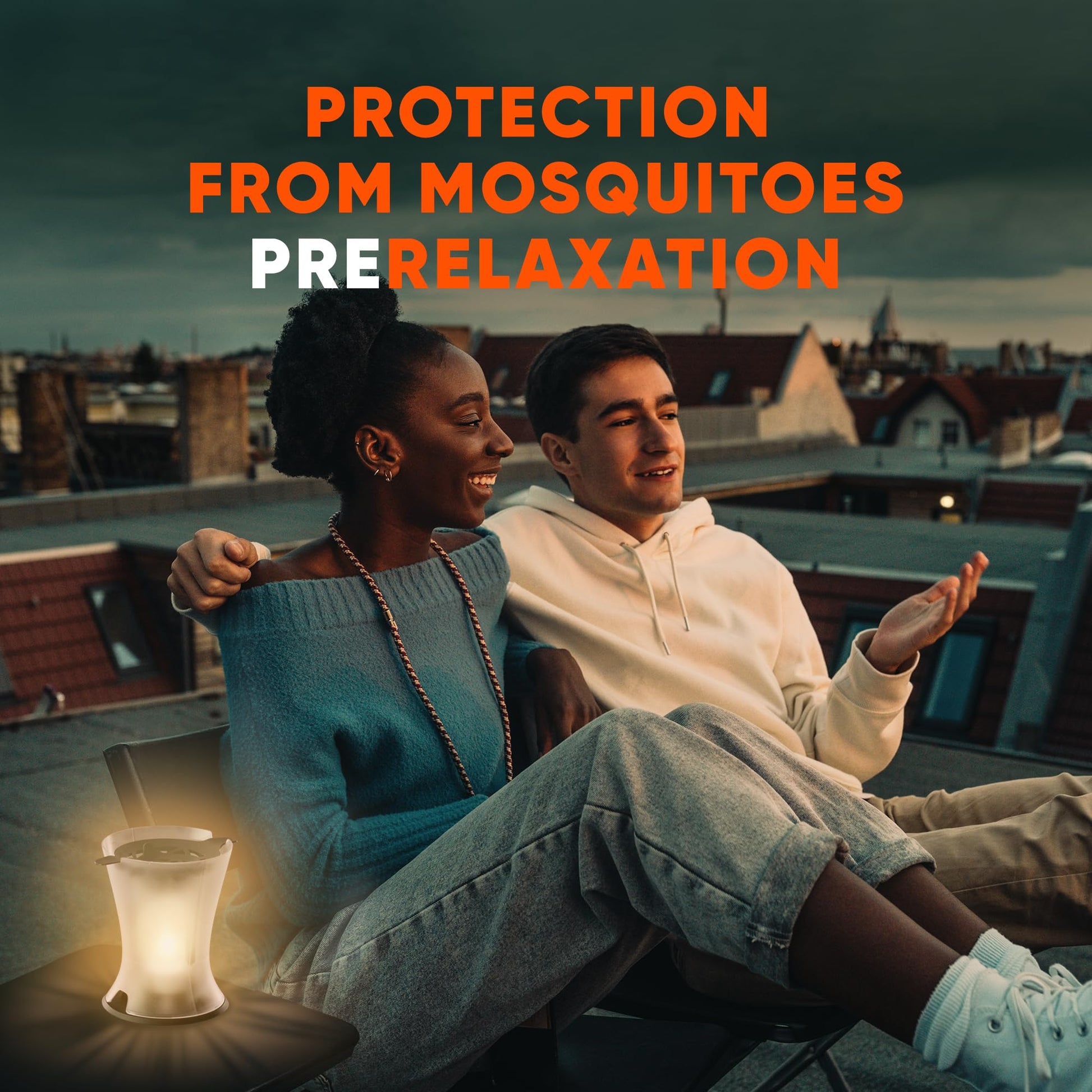 OFF! Refillable Mosquito Lamp, Repels Mosquitoes up to 10 x 10 feet, Protection for up to 6 Hours, 1 Count