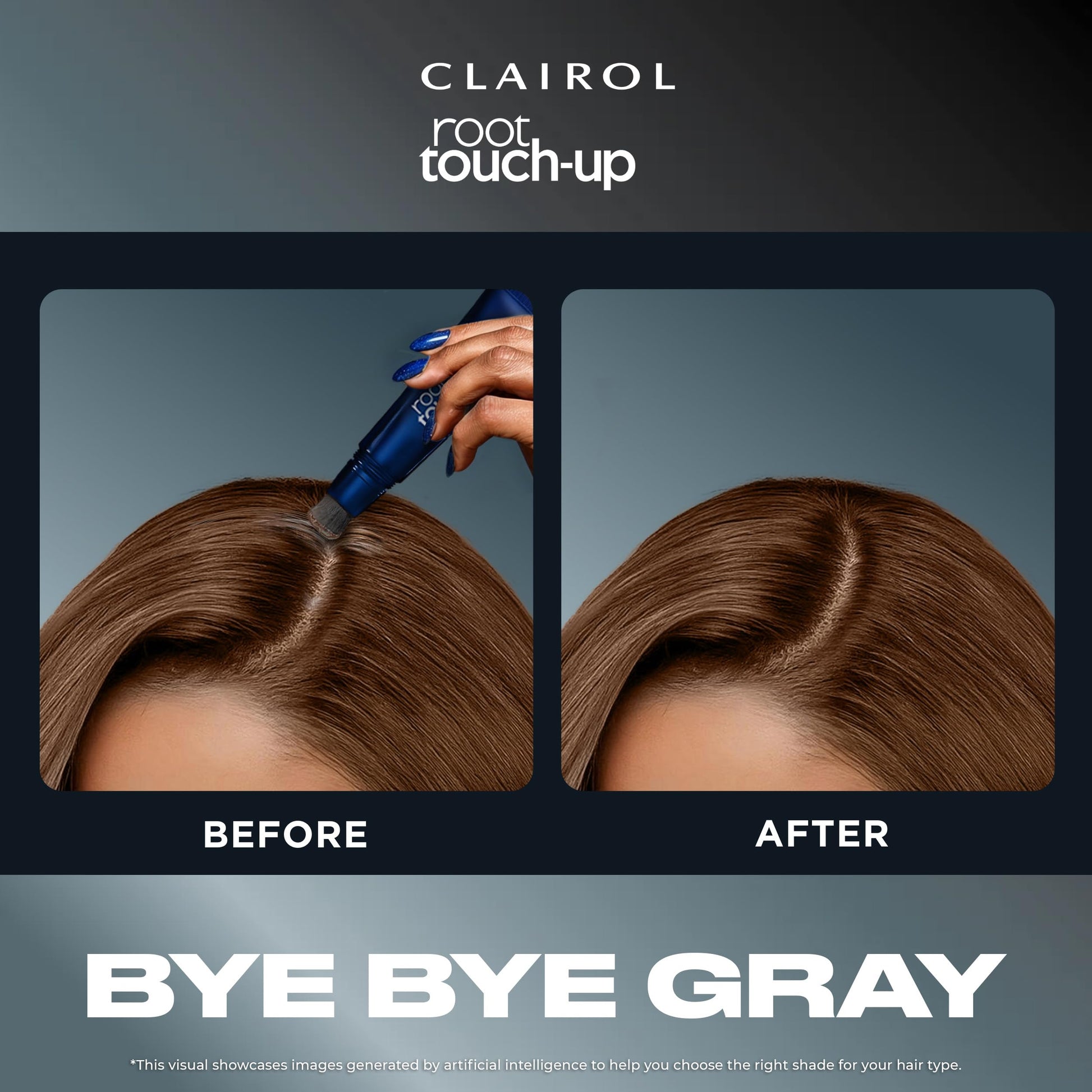 Clairol Root Touch-Up Semi-Permanent Hair Color Blending Gel, 7 Dark Blonde, Pack of 1