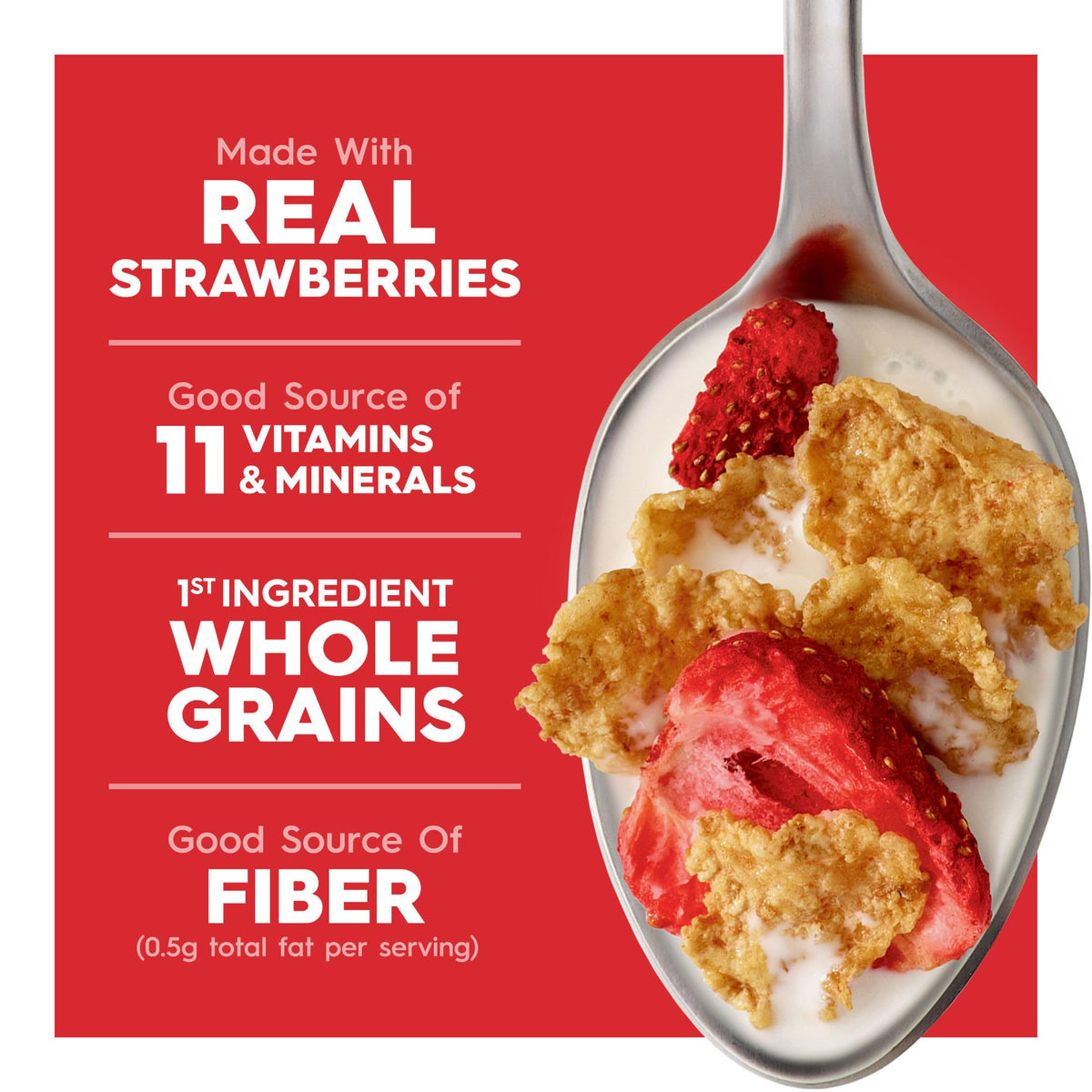 Kellogg's Special K Breakfast Cereal, Family Breakfast, Fiber Cereal, Family Size, Red Berries (3 Boxes)