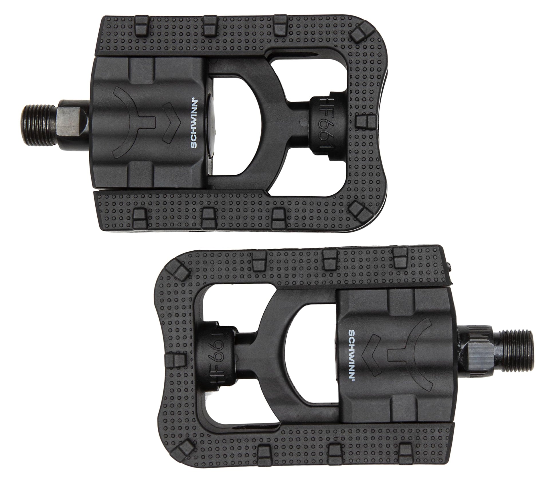 Schwinn Foldable Lightweight Composite Bike Pedals, Fits Most Adult Bikes for Men and Women, 9/16 Inch Compatible, One Pair, Bike Pedal Replacement, Black