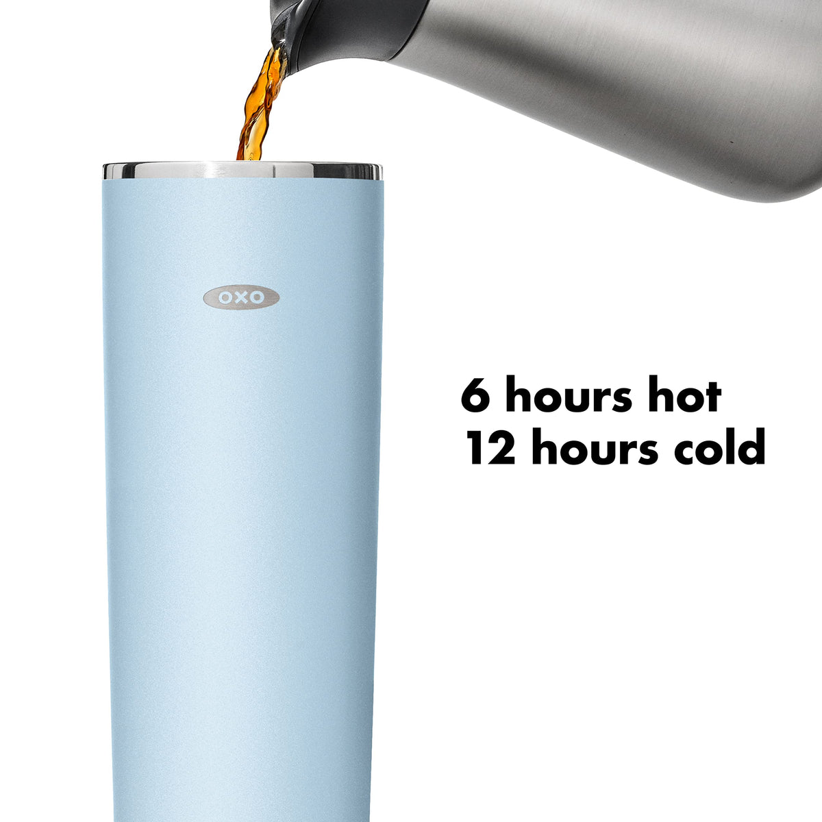 OXO Strive 20oz Insulated Tumbler with Sliding Lid - Topaz Blue