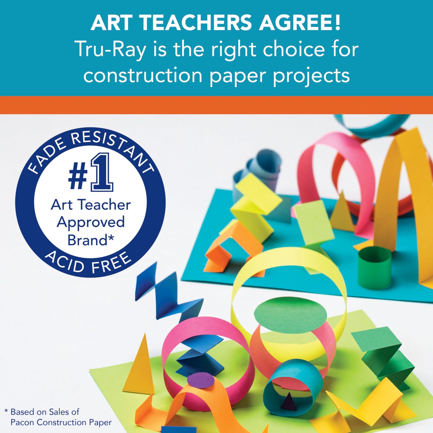 Pacon 103038 Tru-Ray Construction Paper, 76 lbs., 12 x 18, Festive Green, 50 Sheets/Pack