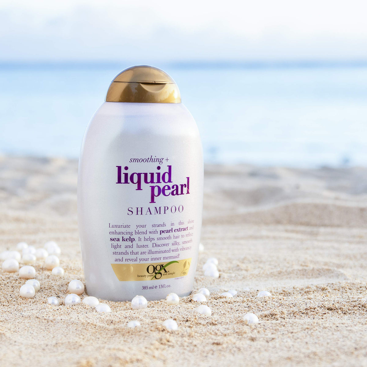 OGX Smoothing + Liquid Pearl Shampoo, 13 Ounce
