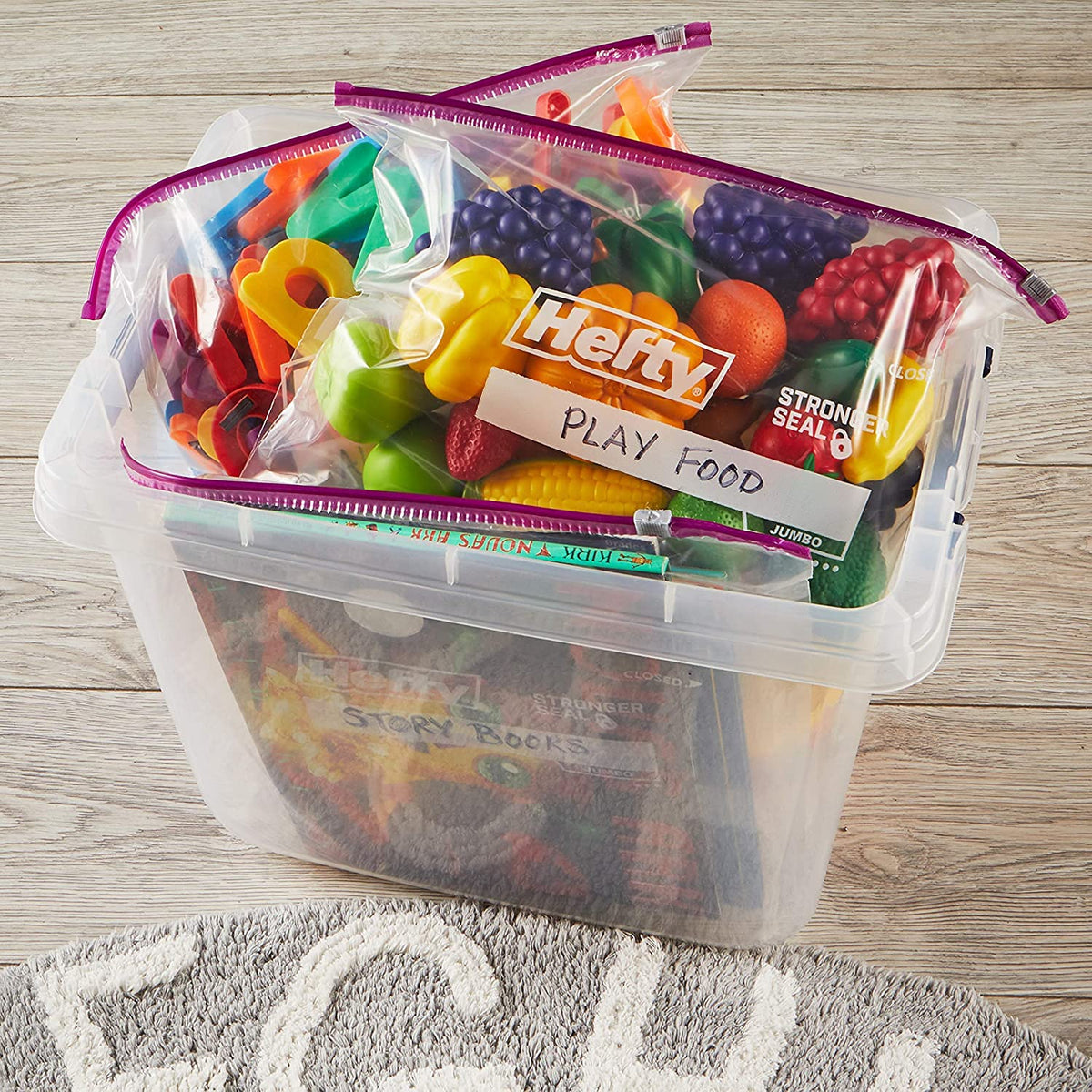 Hefty Slider Bag, Jumbo, 2.5 Gallon,10 Count (Pack - 3)