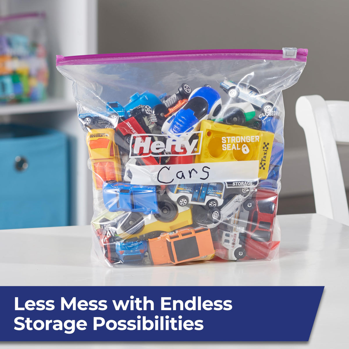 Hefty Slider Storage Bags, Gallon Size, 30 Count (3 Pack), 90 Total