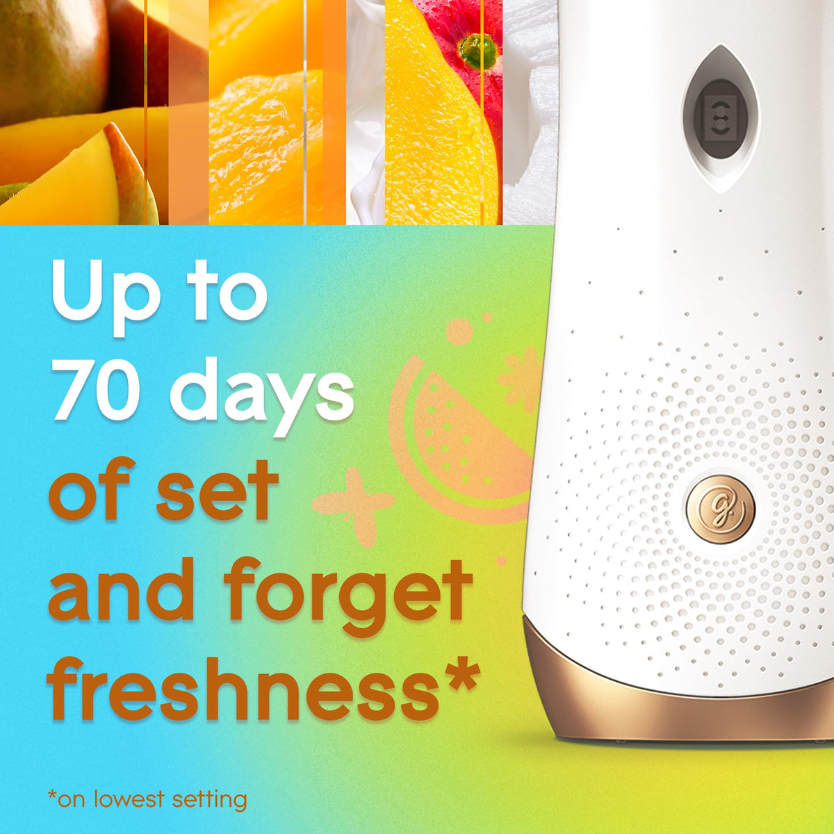 Glade Automatic Spray Refill, Mighty Mango, Scented Air Freshener for Home and Bathroom, 6.2 Oz, 2 Count