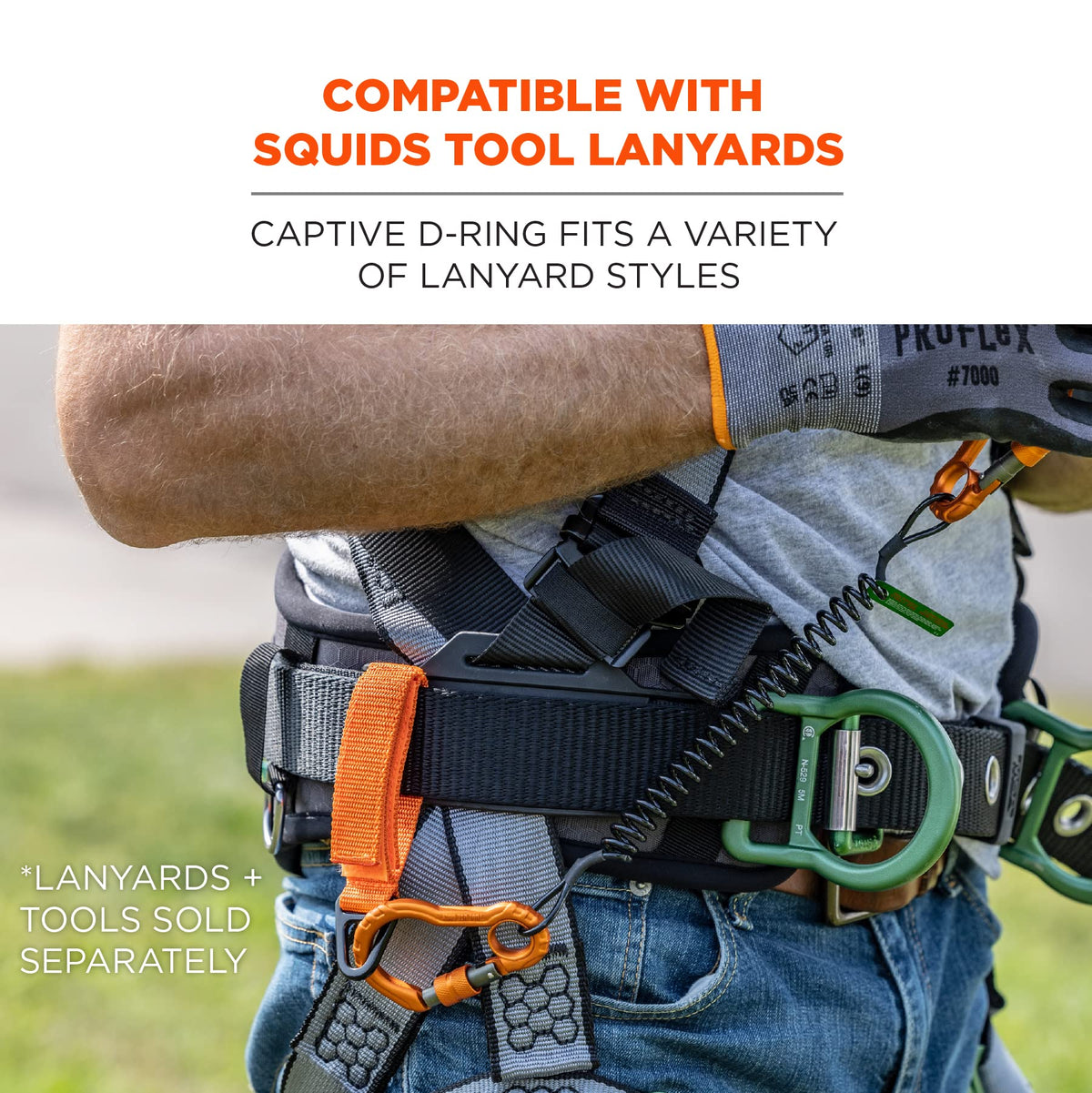 Ergodyne Squids 3172 Anchor Strap Hook and Loop Closure for Tool Tethering