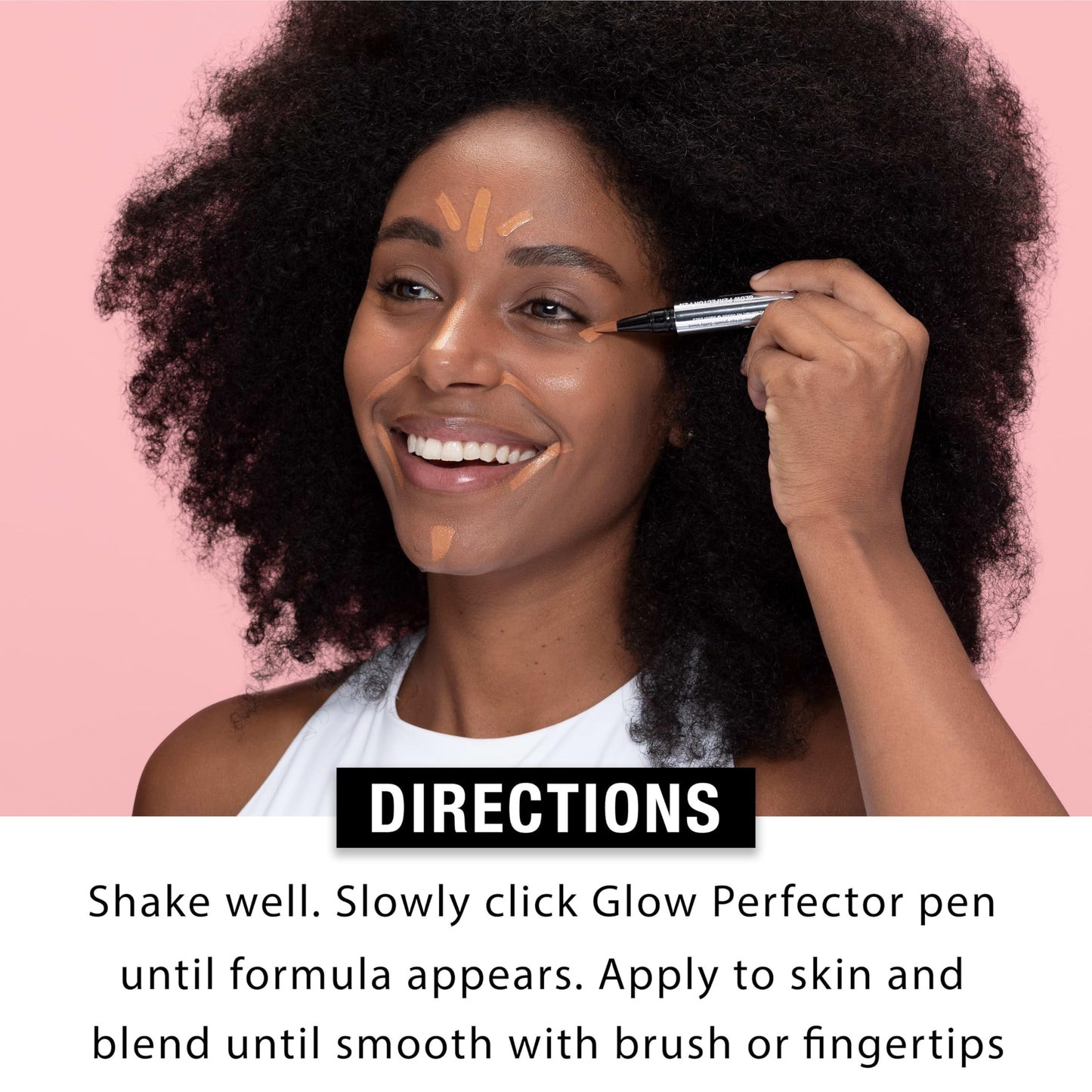 Neutrogena Healthy Skin Glow Perfector Concealer Pen, Lightweight Liquid Makeup for Face with Pro-Vitamin B5 & Vitamin E for a Radiant Finish, Tan, 0.1 oz