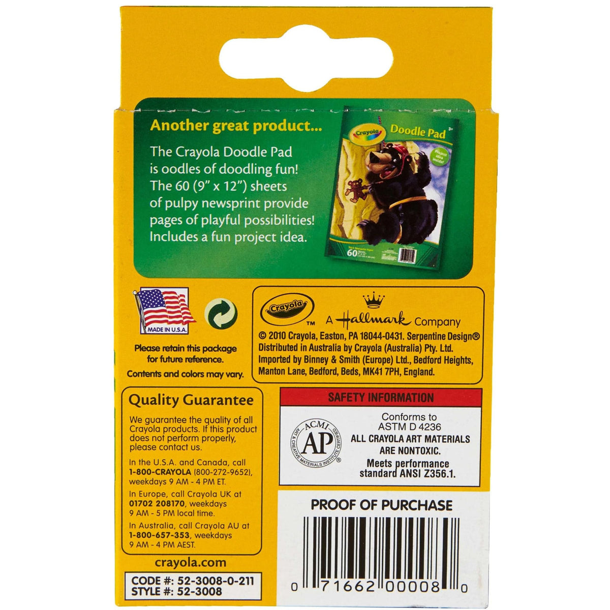 Crayola Crayons, School Supplies, Classic Colors, 8 Count