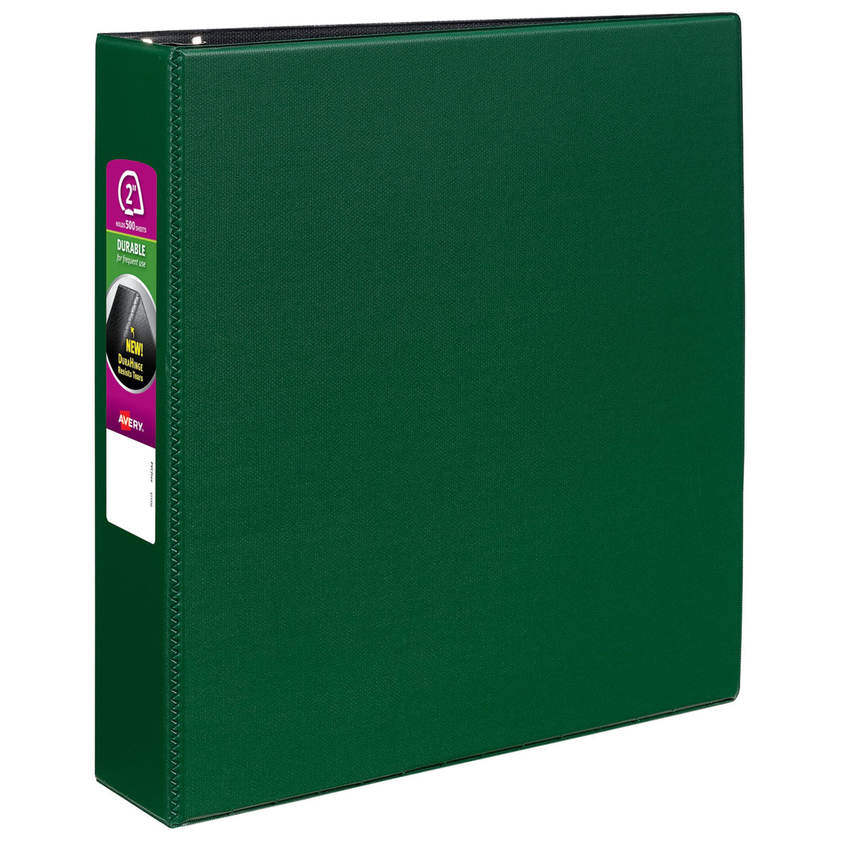 Avery Durable 3 Ring Binder, 2" Slant Rings, 1 Green Binder (27553)
