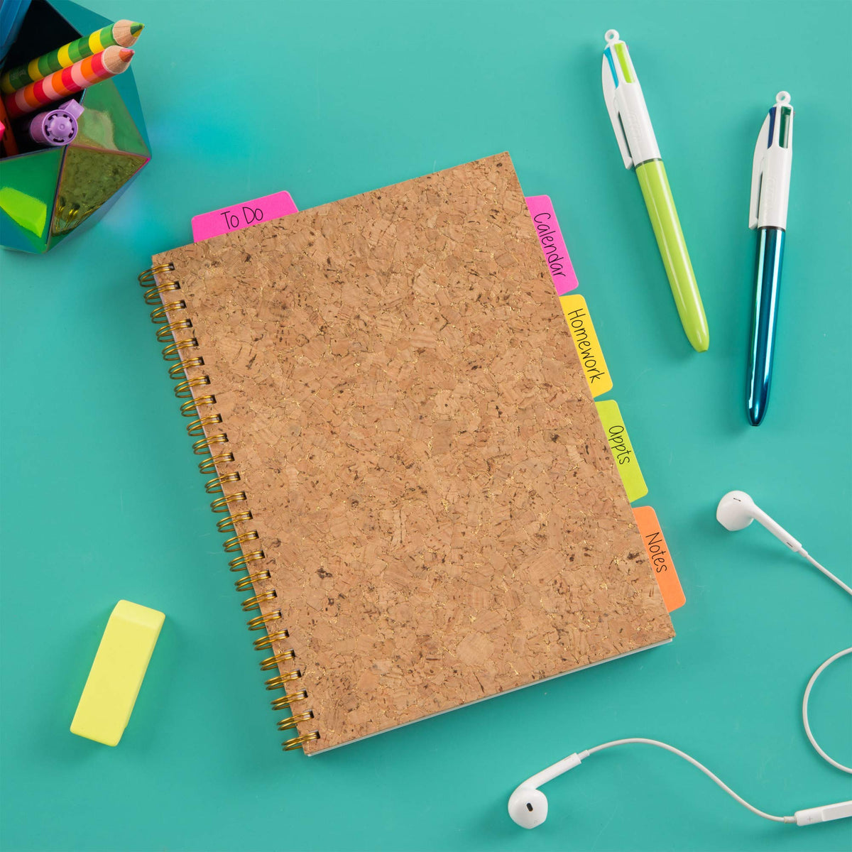Avery Margin Ultra Tabs, 2.5" x 1", 2-Side Writable, Assorted Neon Colors, 48 Repositionable Page Tabs (74865)