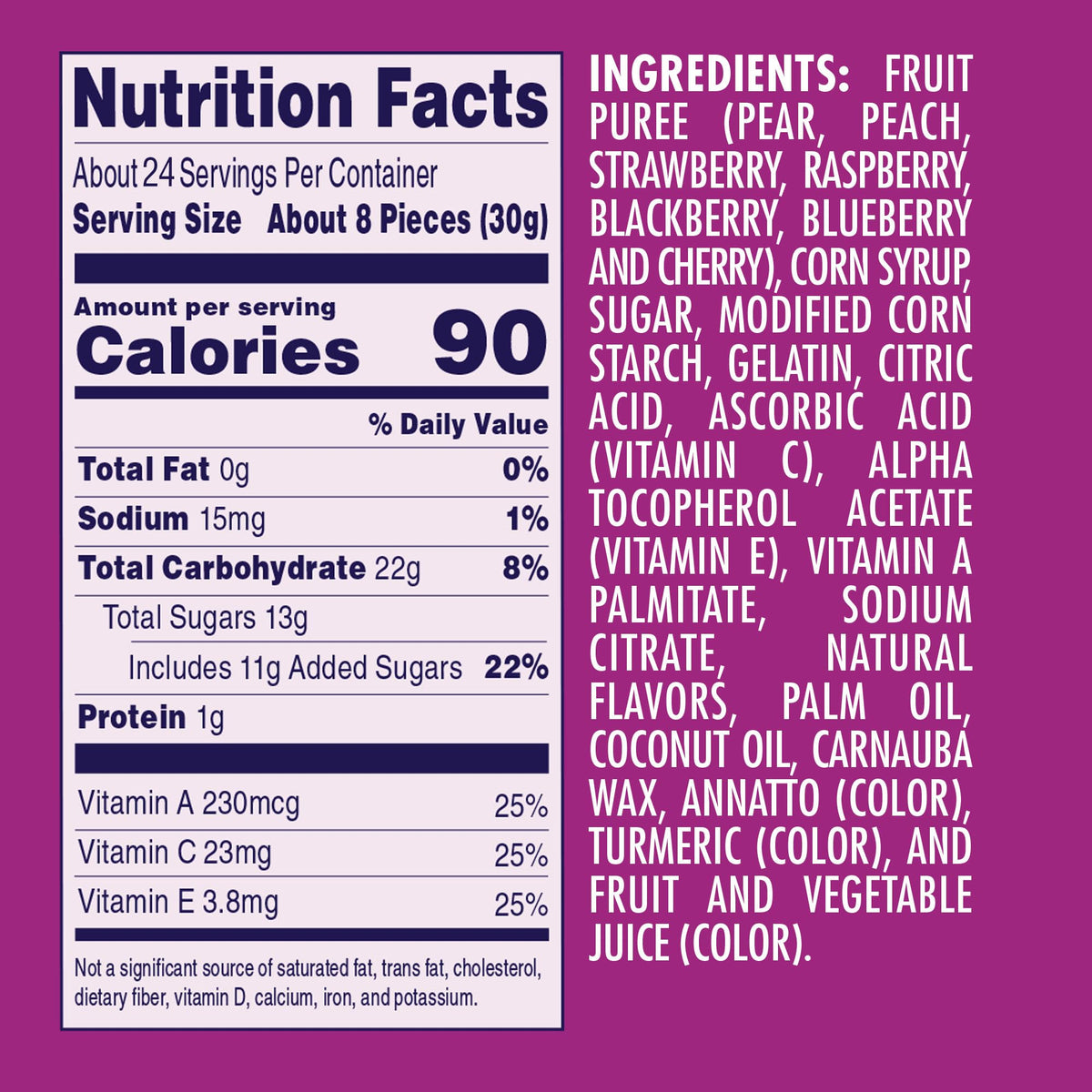 Welch's Juicefuls Juicy Fruit Snacks, Berry Blast, Fruit Gushers, Gluten Free, 4 oz Sharing Size Bags (Pack of 6)